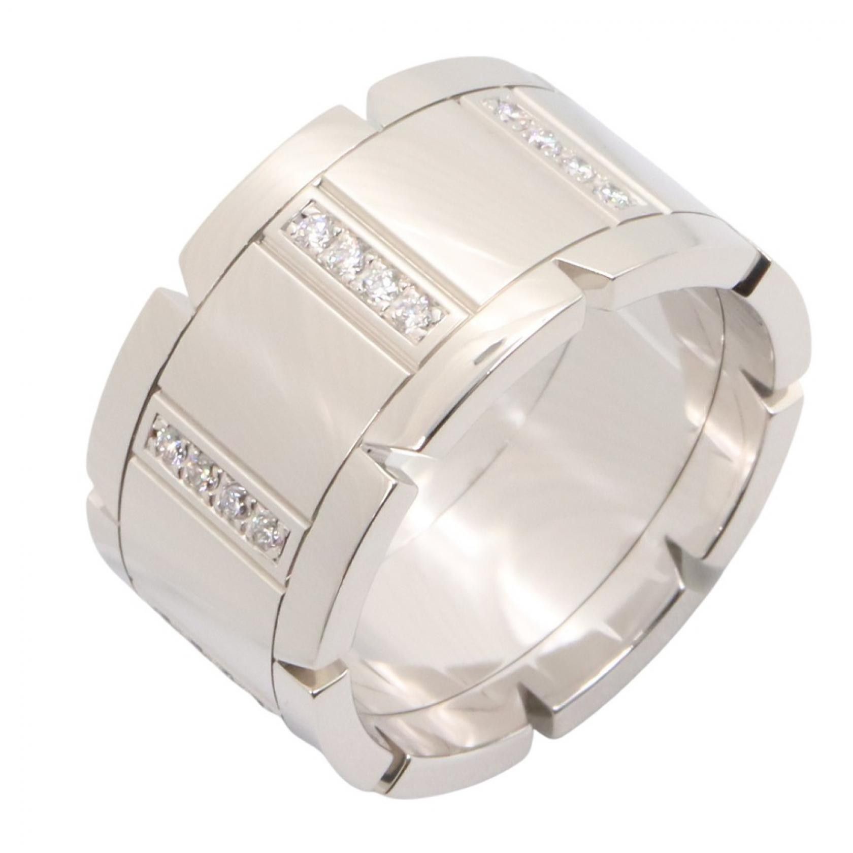 Cartier Cartier Cartier Tank Francaise Au750 Diamond Ring Size 19 Precious Metal Ring DUTY FREE for USA Size ONE SIZE - 1 Thumbnail