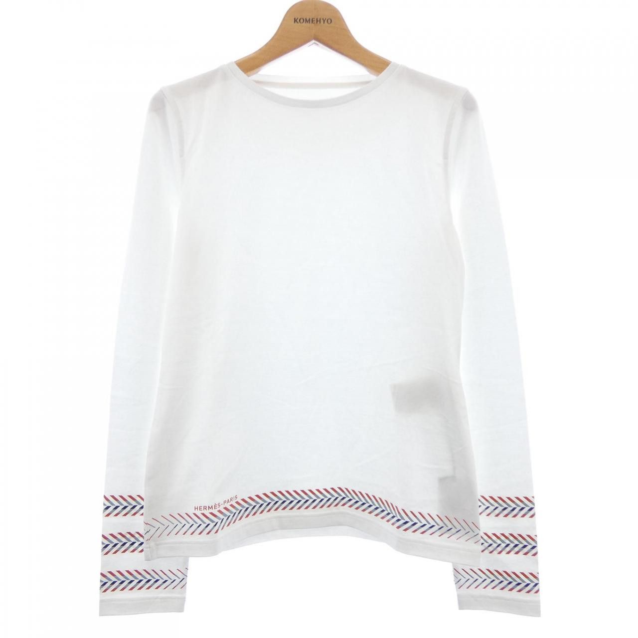 Hermes Hermes Hermes CHEVRON Cartouche Cotton TShirt Textile T-Shirts DUTY FREE for USA Size ONE SIZE - 1 Thumbnail