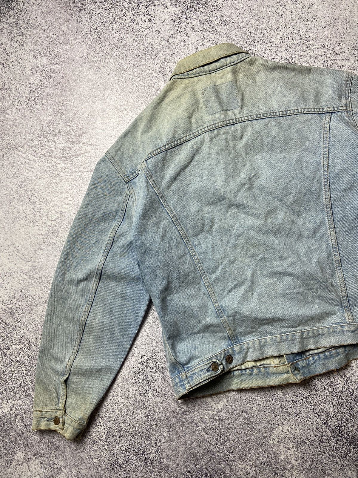 Levi's × Levi's Vintage Clothing Rare 90s Levi’s Denim Jacket Blue Distressed Jeans Size US XL / EU 56 / 4 - 19 Thumbnail