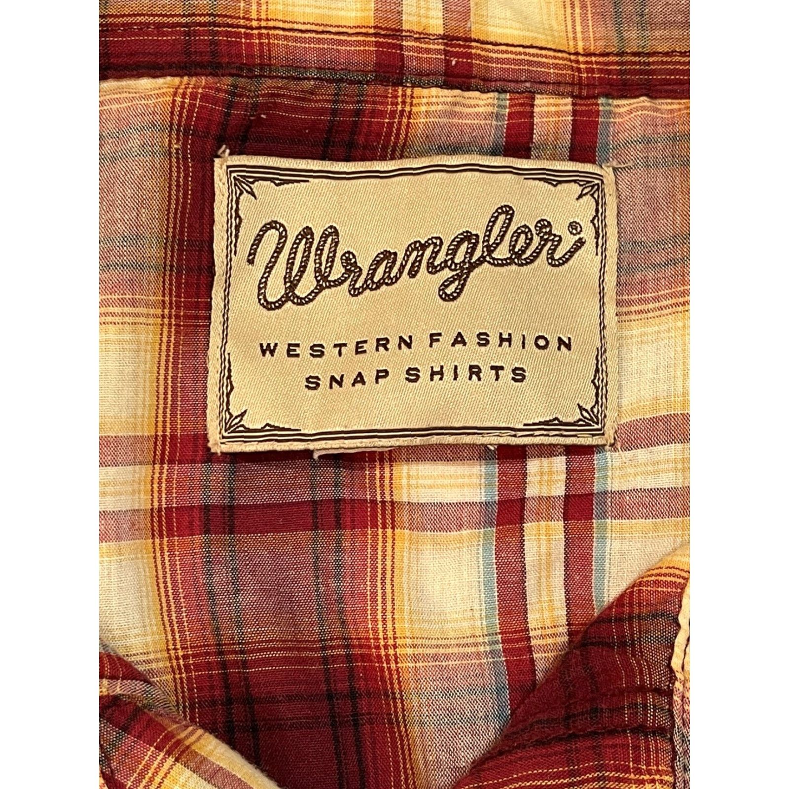 Wrangler VINTAGE Wrangler Western Long Sleeve Shirt Pearl Snap Casual Plaid Red 2XL Mens Size US XXL / EU 58 / 5 - 3 Thumbnail