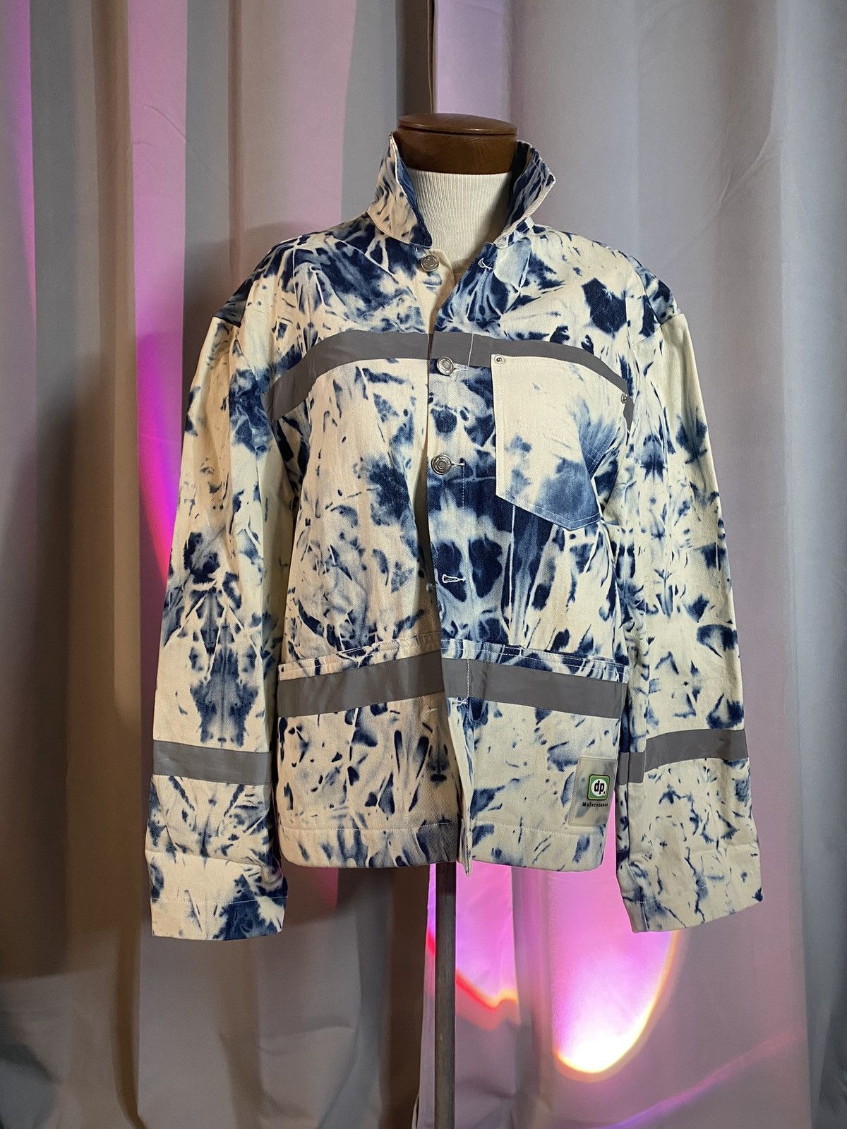 Daily Paper Daily Paper Indigo Tie Dyed Utility Coat Size US S / EU 44-46 / 1 - 1 Thumbnail