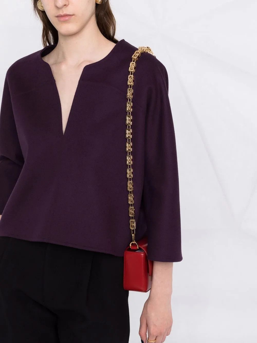 Valentino o1y0226 Jacket in Plum Size S / US 4 / IT 40 - 4 Thumbnail