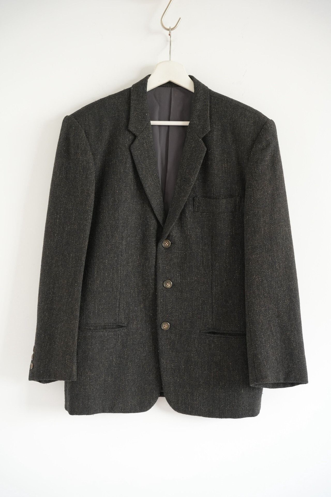 Y's for Men yohji yamamoto 80s herringbone wool suit Size US S / EU 44-46 / 1 - 1 Thumbnail