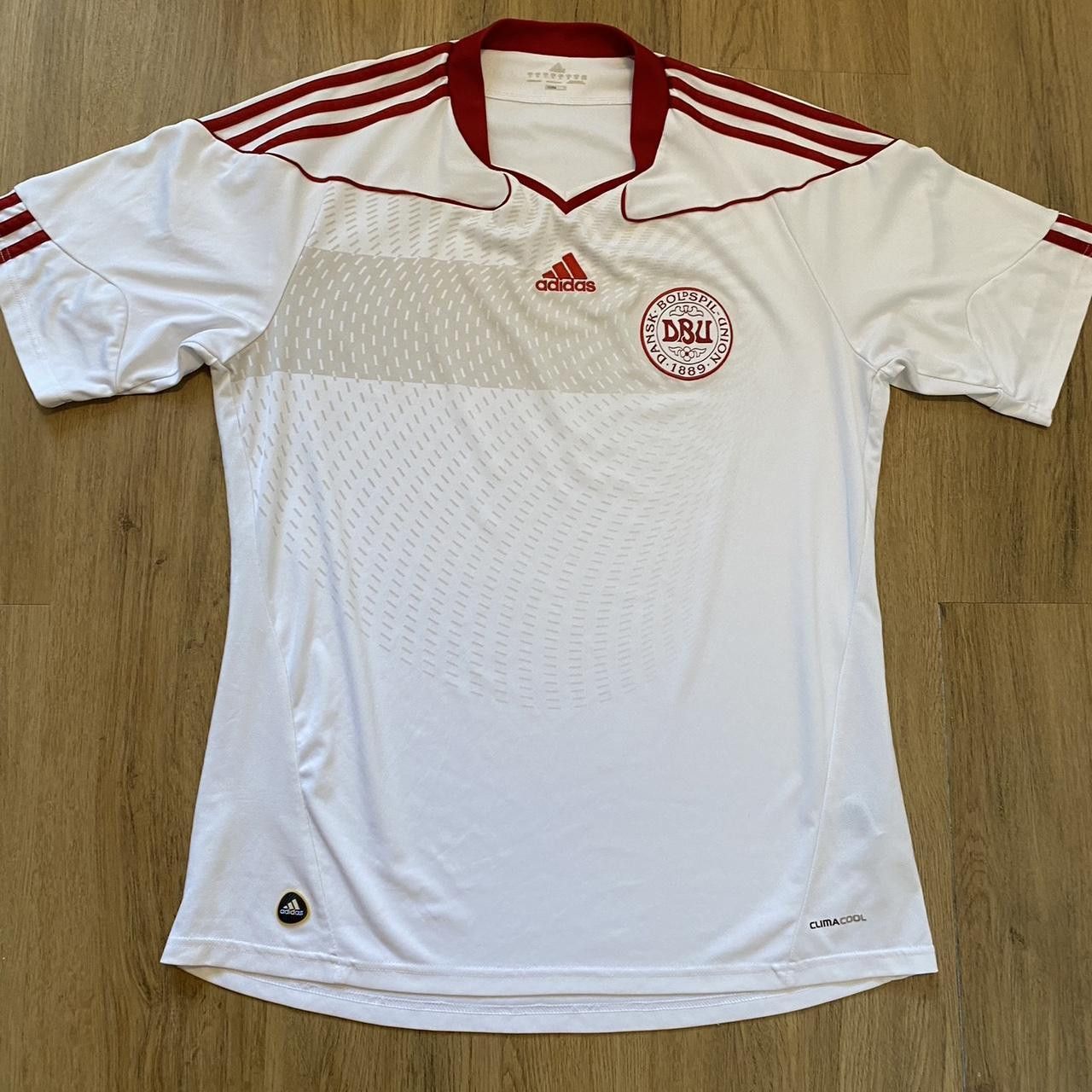 Adidas 2010-12 Denmark Adidas Away Football Shirt Mundial Size US XL / EU 56 / 4 - 1 Thumbnail