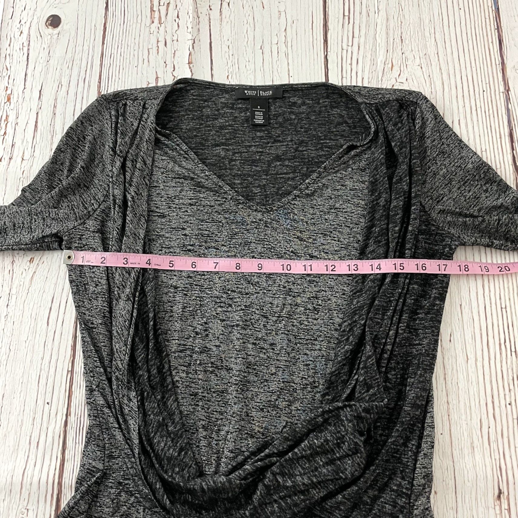 White House Black Market VINTAGE White House Black Market Long Sleeve Top Women S Blouse Size S / US 4 / IT 40 - 4 Thumbnail