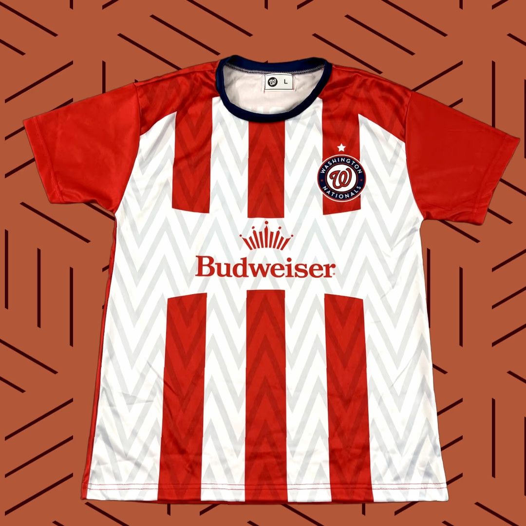 Budweiser WASHINGTON NATIONALS Shirt Mens Large Red White 2024 SGA Promo Budweiser MLB Size US L / EU 52-54 / 3 - 1 Thumbnail