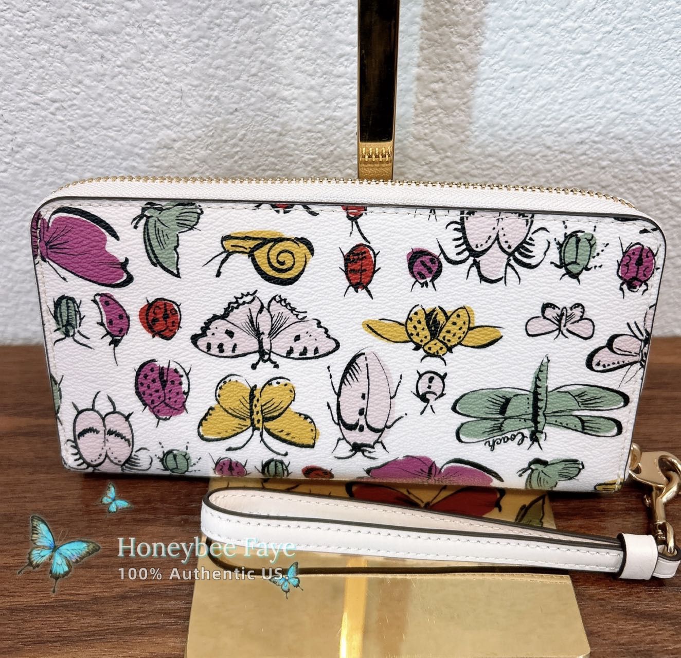 Coach Long Zip Around Wallet With Creature Print CR931 Size ONE SIZE - 3 Thumbnail