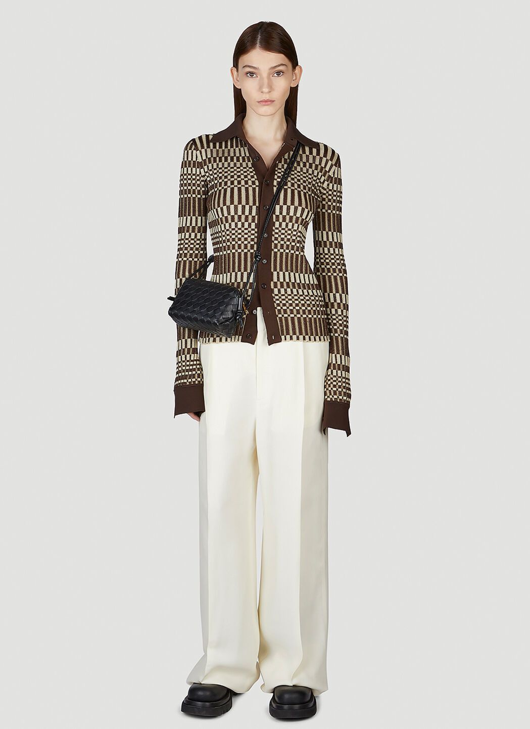 Bottega Veneta o1loc1c0824 707872 Cardigan in Multicolor Size M / US 6-8 / IT 42-44 - 2 Thumbnail