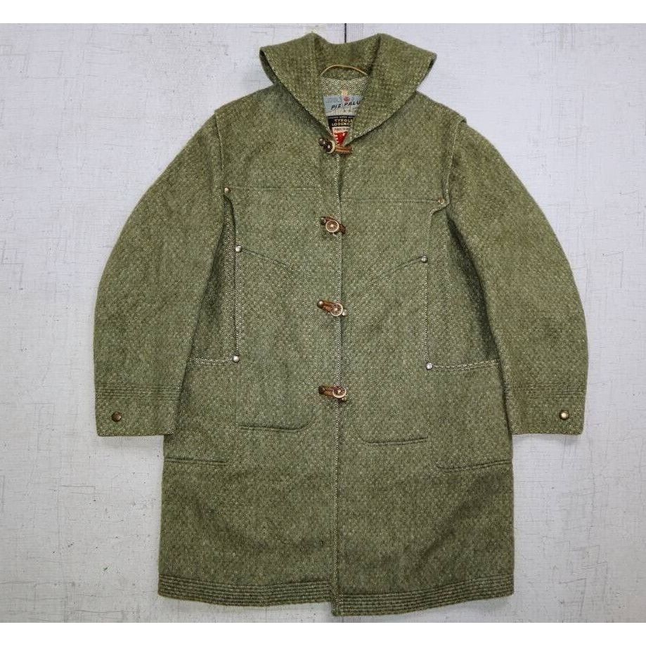 Vintage Vintage 70s Piz Palu Tyroler Loden Coat Green Rare Size 14 Size XL / US 12-14 / IT 48-50 - 3 Thumbnail