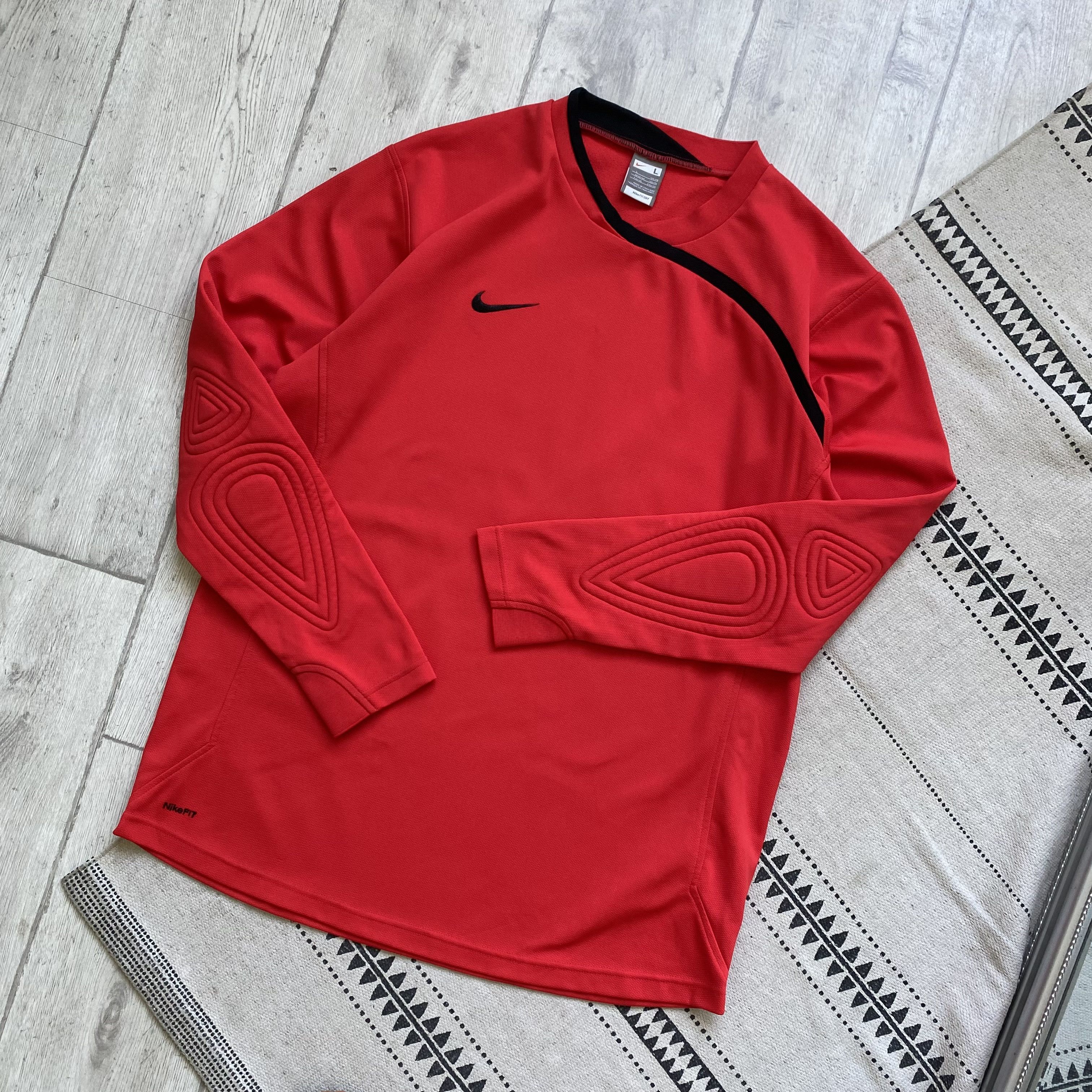 Nike ⚽️ Vintage Nike Soccer Goalkeeper Jersey longsleeve Y2K Size US L / EU 52-54 / 3 - 6 Thumbnail