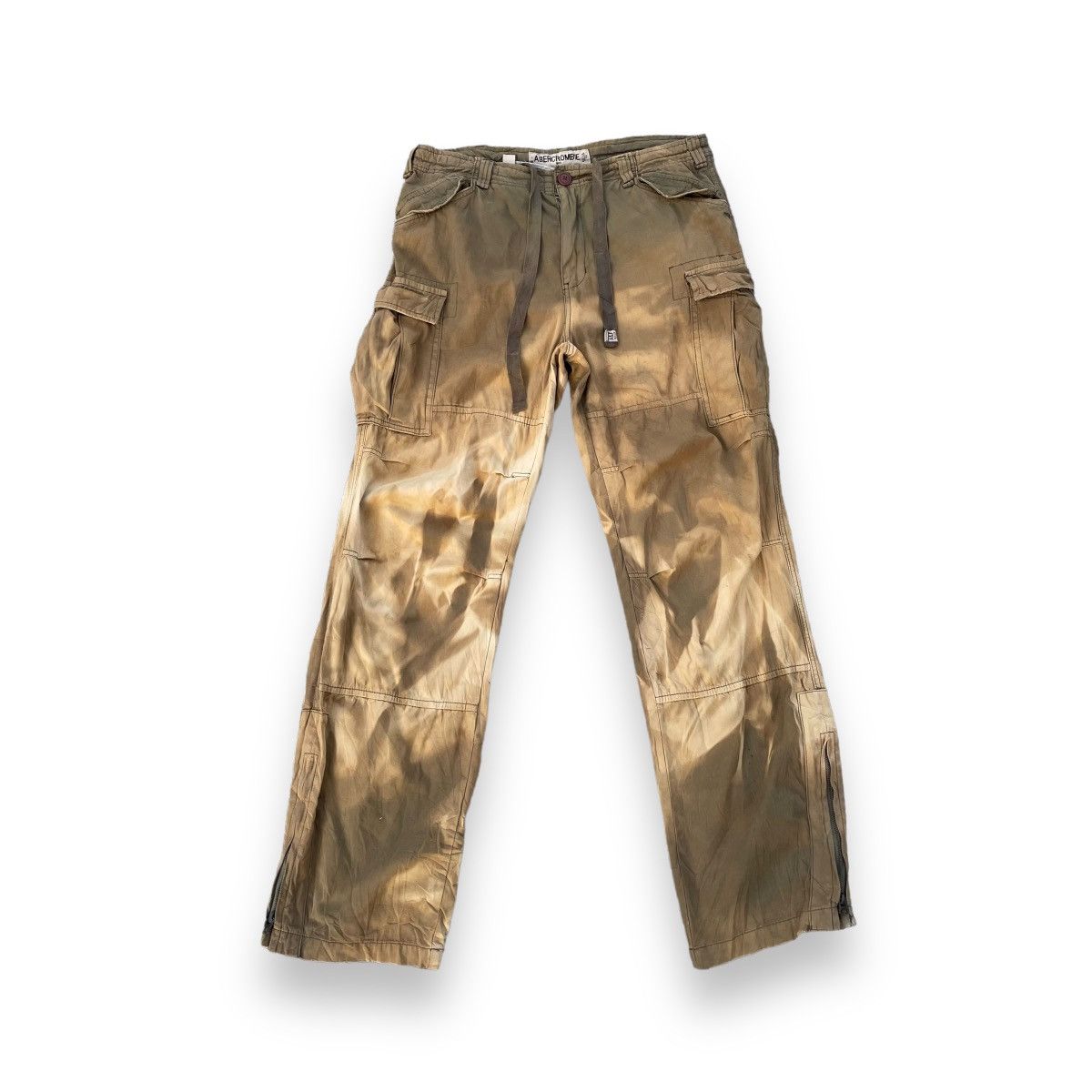 Abercrombie & Fitch Y2K ABERCROMBIE AND FITCH TIE DYE 6 POCkETS CARGO PANTS Size US 33 - 2 Thumbnail