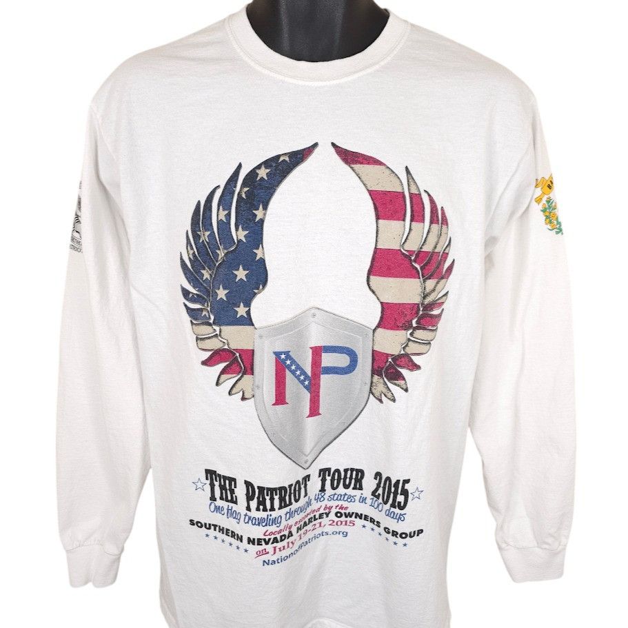 Gildan Nation Of Patriots T Shirt Mens Size Medium White Tour Size US M / EU 48-50 / 2 - 1 Thumbnail