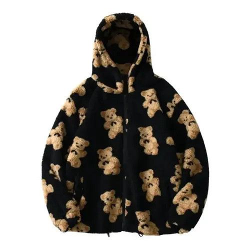VIBE Bears Teddy Black Hoodie Sweatshirt Pullover Jersey Jumper Size US XL / EU 56 / 4 - 7 Thumbnail