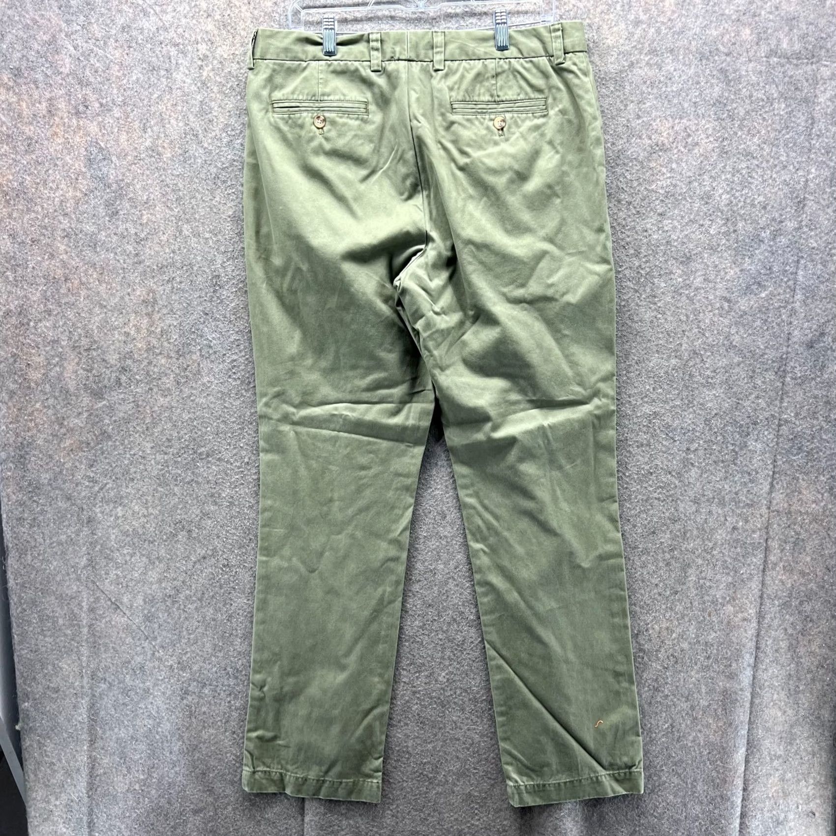Vineyard Vines Vineyard Vines Pants Mens 34x32 Green Chino Flat Front Slim Fit Breaker Trouser Pants Size US 34 / EU 50 - 2 Thumbnail