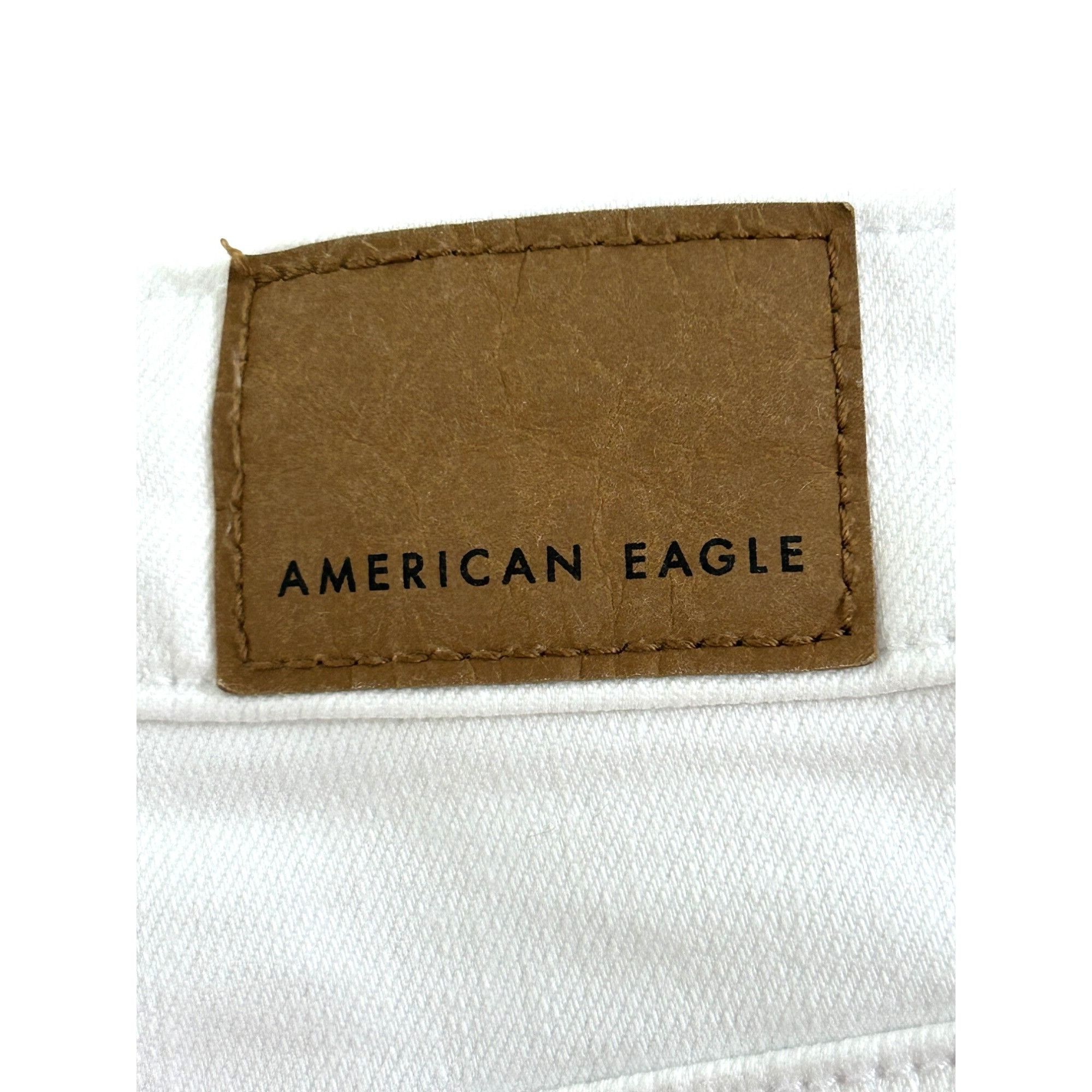 American Eagle Outfitters American Eagle Women’s White Jeans 8 Regular Ankle Tapered S Size 30" / US 8 / IT 44 - 4 Thumbnail