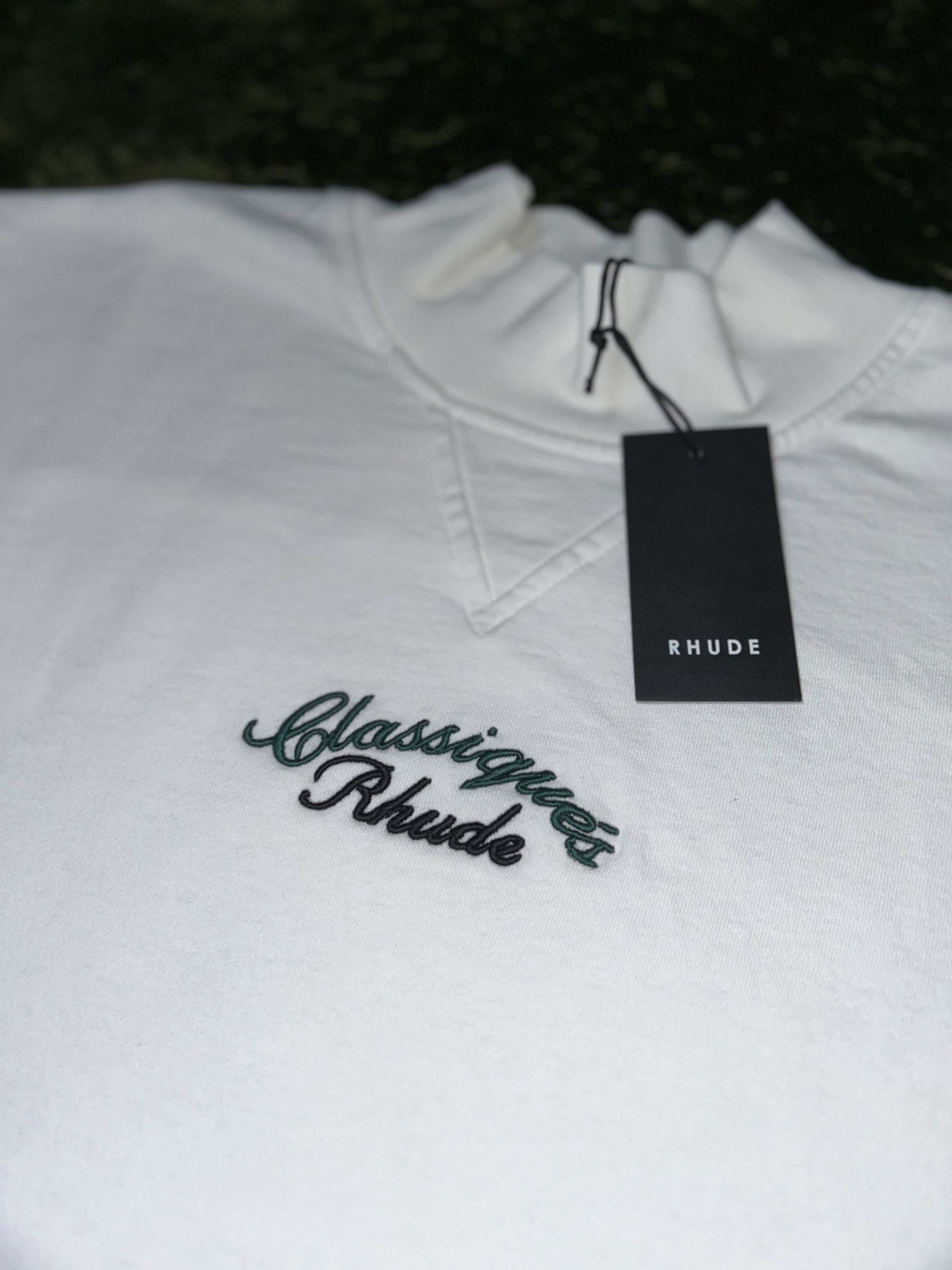 Rhude [L] rhude embroidery mock neck fleece sweatshirts top Size US L / EU 52-54 / 3 - 2 Thumbnail