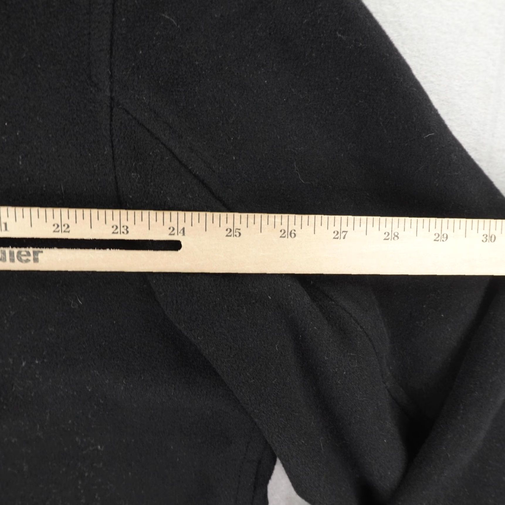 J.Crew VINTAGE J.CREW Mens XL Pea Coat Wool Blend Double Breasted Winter Lined Black Outer Shell Clothing Size US XL / EU 56 / 4 - 6 Thumbnail