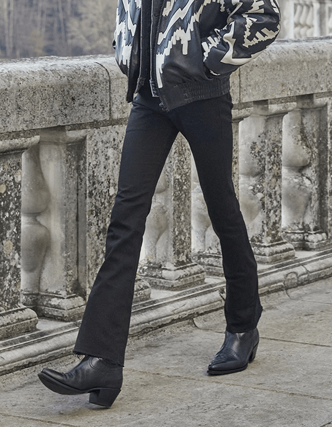 image of Celine x Hedi Slimane Dylan Flare Jeans In Pure Black, Men's (Size 26)