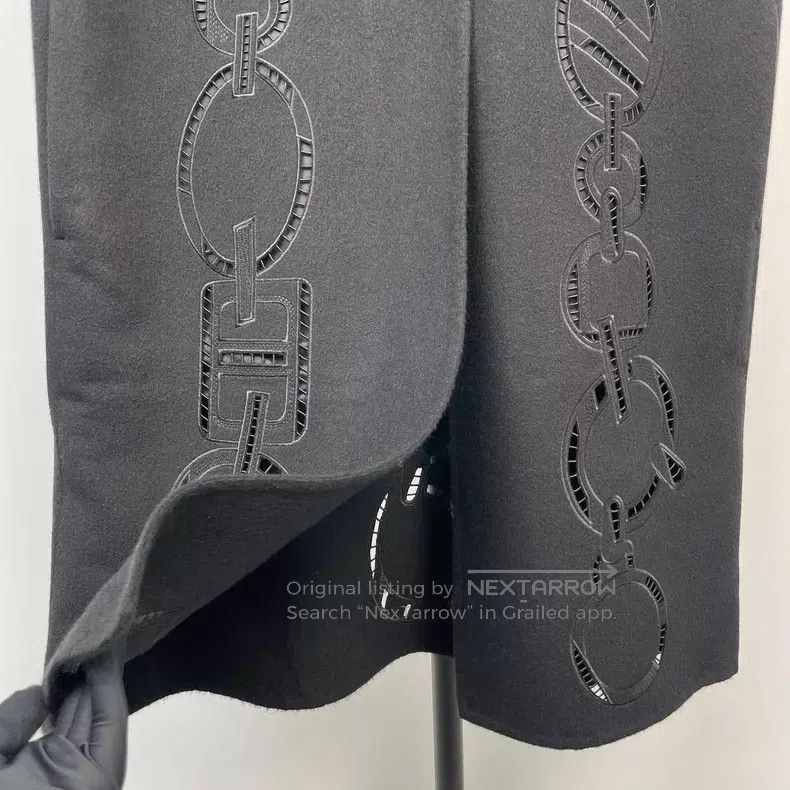 Hermes Hermes Leather and Cashmere Long Vest Jacket with Cut-Outs Size XXS / US 00 / IT 34 - 6 Thumbnail