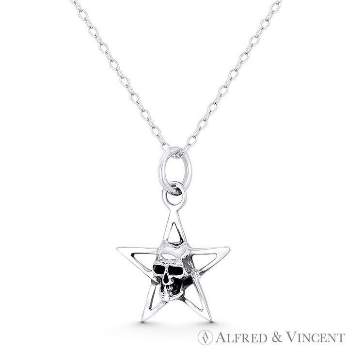 Other Skull / Skeleton Head on 5-Pointed Star Charm Pendant Size ONE SIZE - 1 Preview