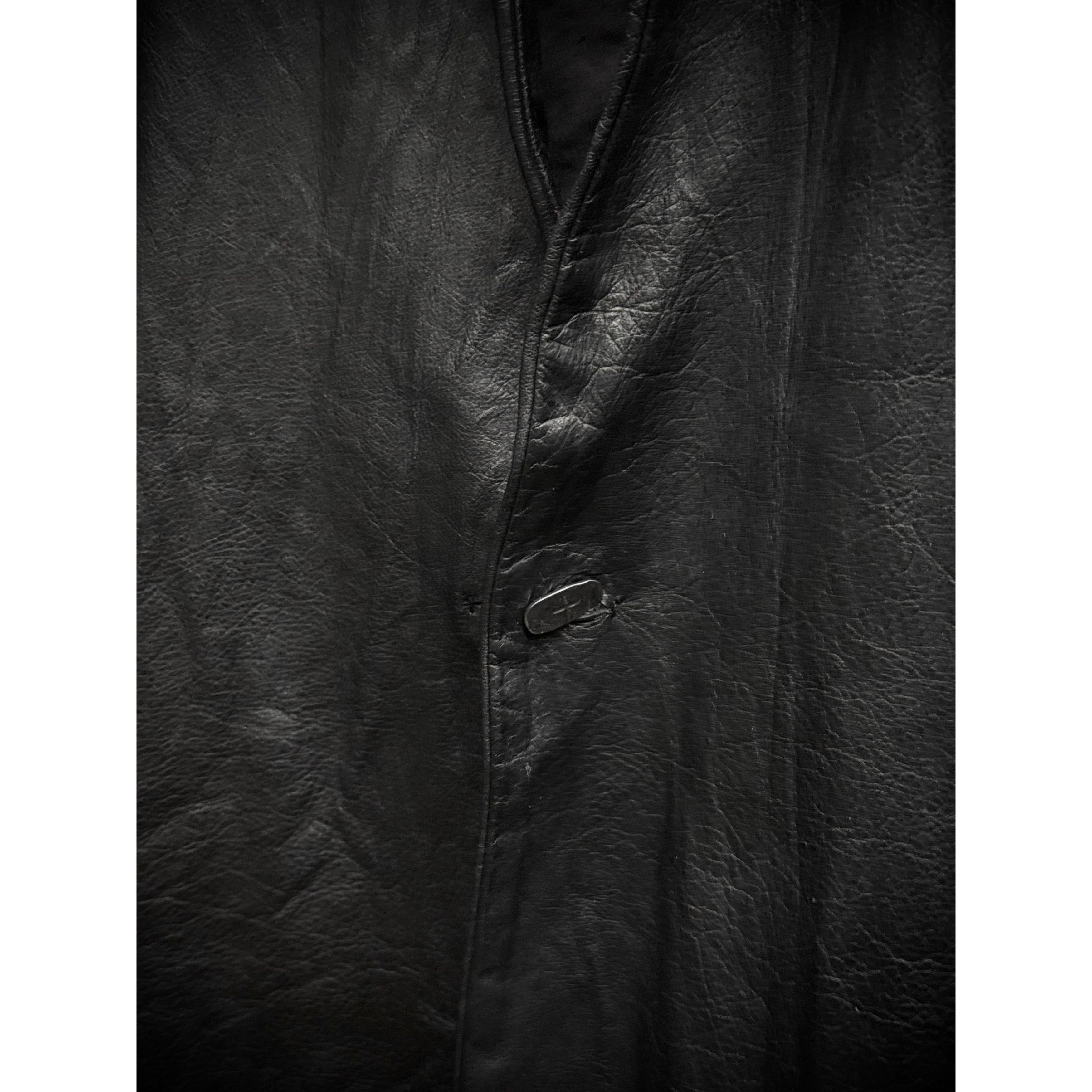Ma+ m.a+ by Maurizio Amadei'J110 SY 0.5 Shawl Cow Leather Blazer Size US S / EU 44-46 / 1 - 7 Thumbnail