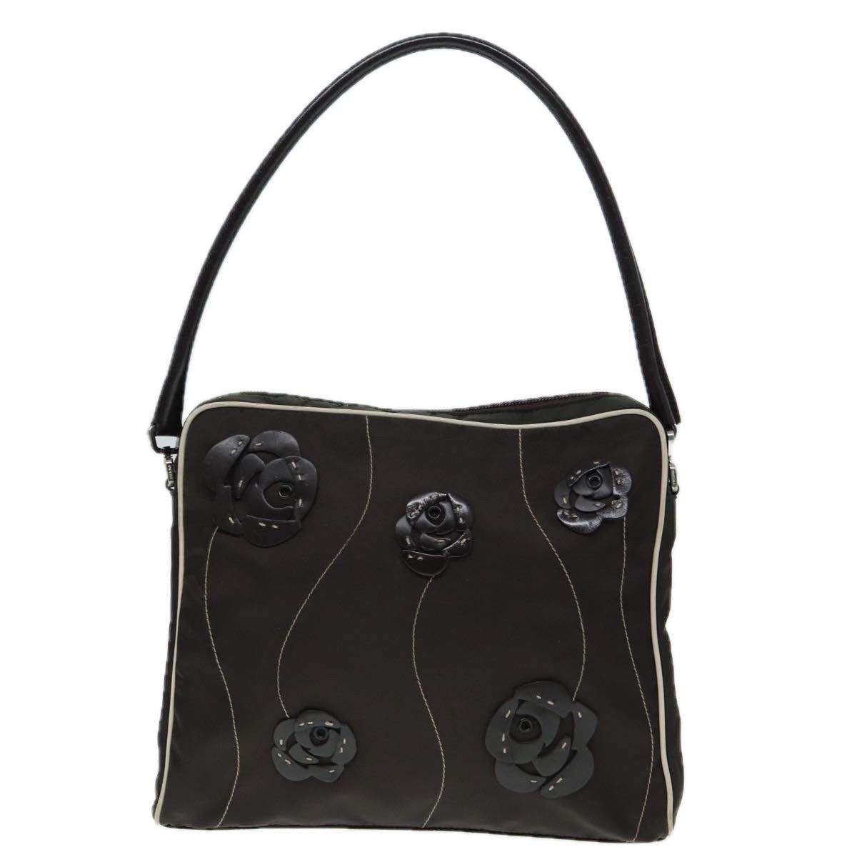 Prada Tessuto Black Synthetic Handbag (Pre-Owned) Size ONE SIZE - 1 Thumbnail