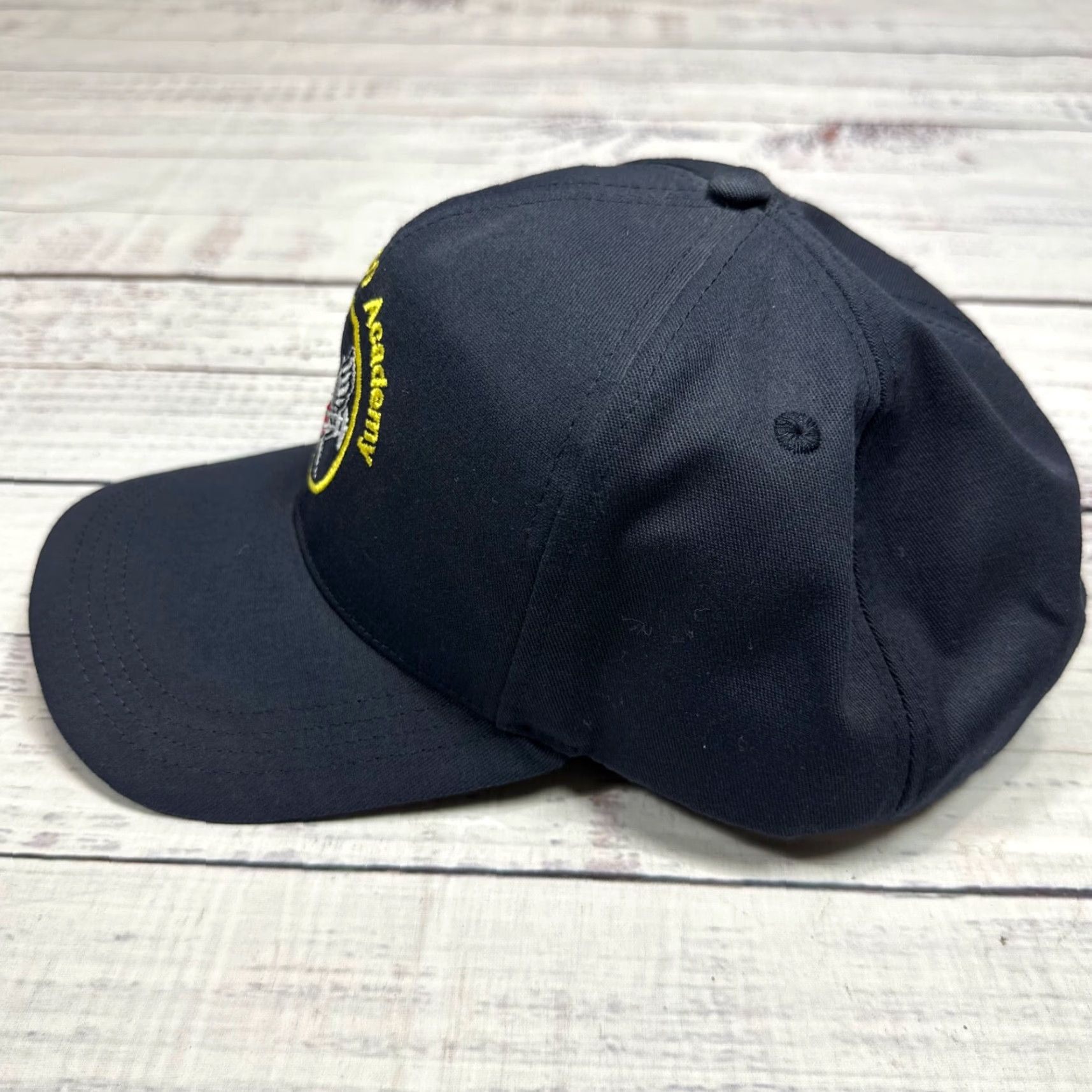 Vintage Vtg USAF McGuire NCO Academy Black Ball Cap Adjustable Baseball Hat Mens One Size Black Cap Size ONE SIZE - 7 Thumbnail
