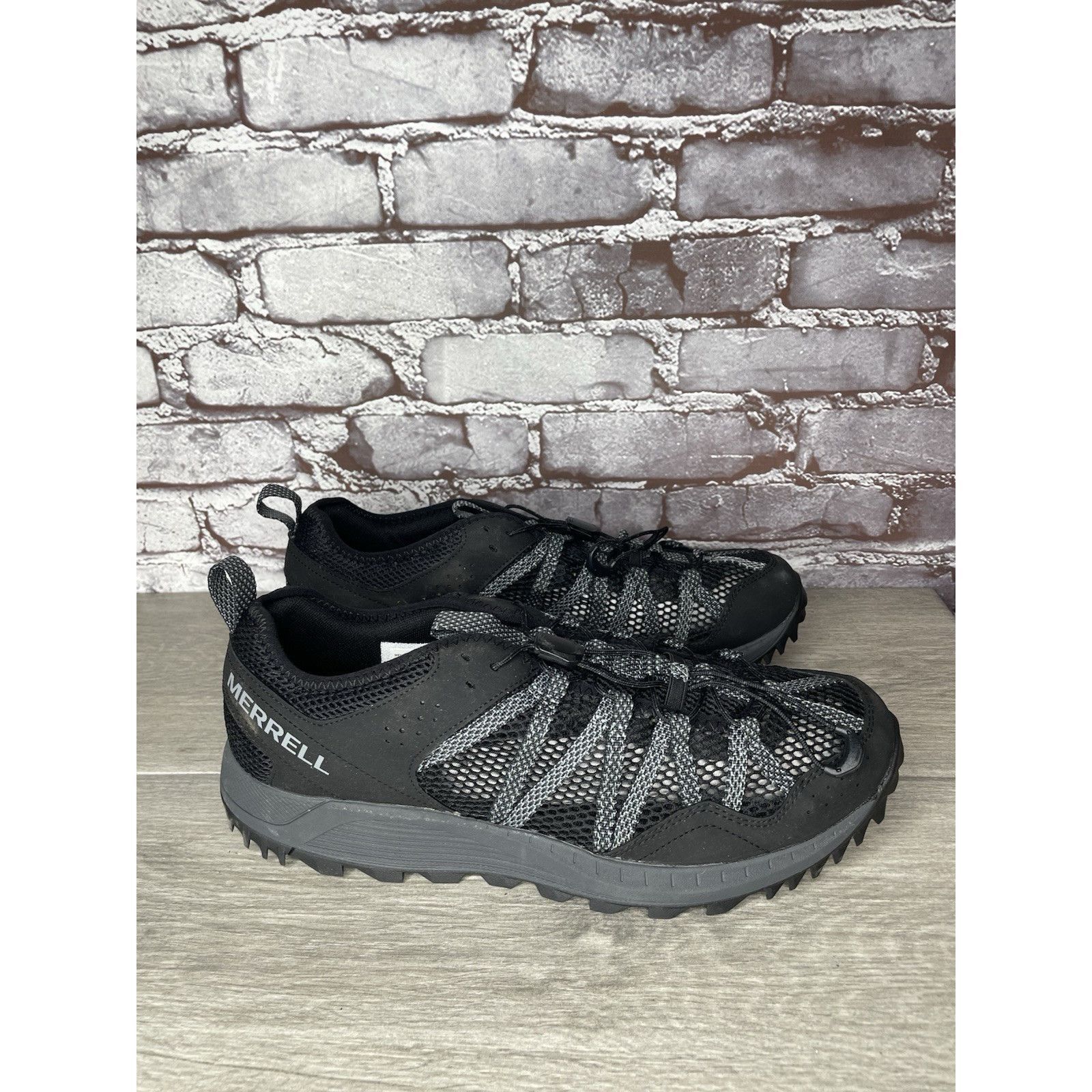 Merrell Merrell Wildsport Aerosport Black Synthetic Lace Hiking Outd Size US 11.5 / EU 44-45 - 12 Thumbnail