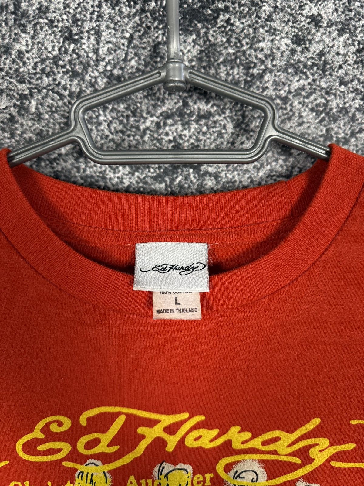 Ed Hardy Ed Hardy By Christian Audigier Bulldog Tiger Crown Tee Sz L Size US L / EU 52-54 / 3 - 8 Thumbnail