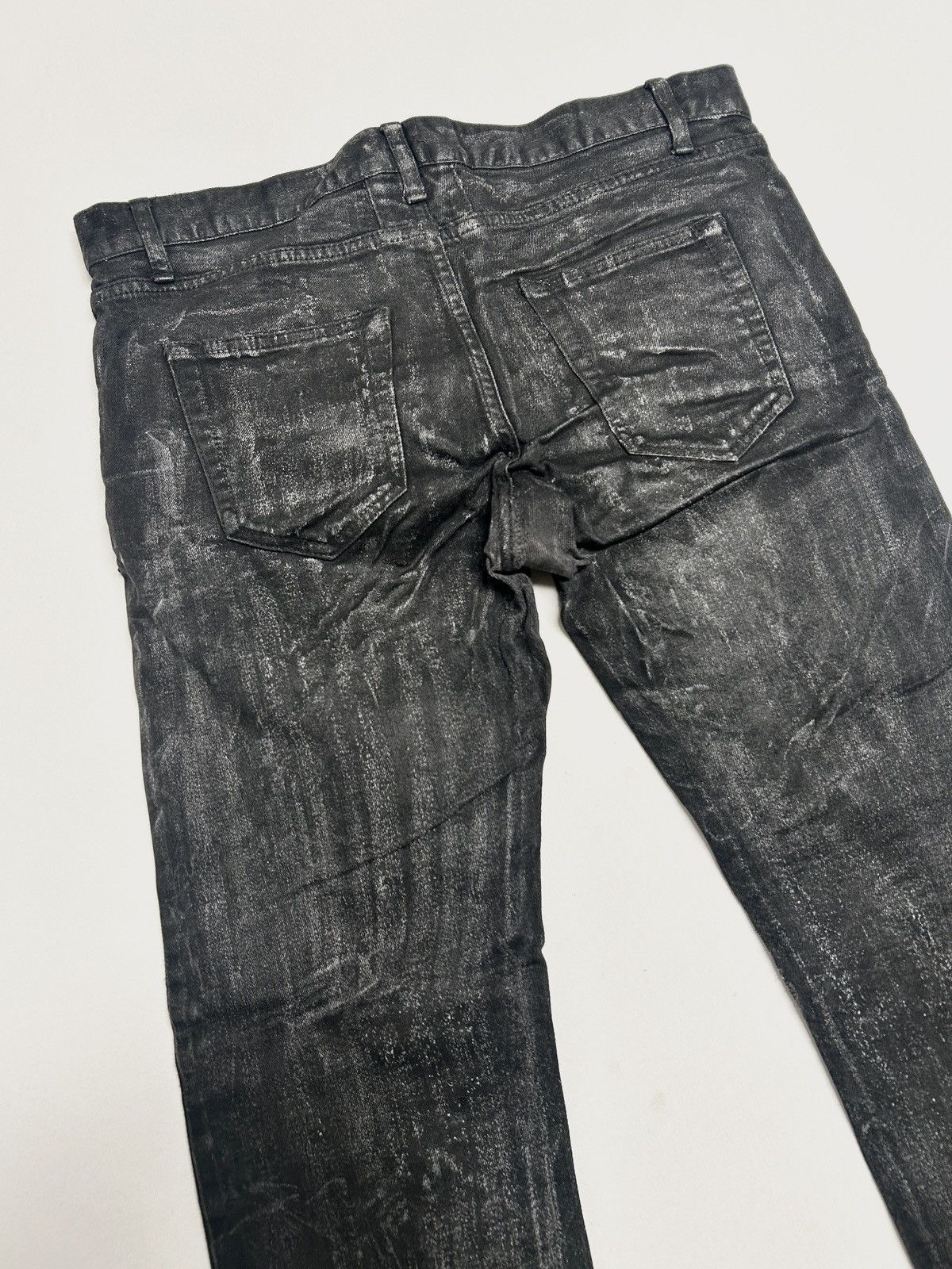 Saint Laurent Paris SS2015 Waxed Denim Jeans Size US 30 / EU 46 - 4 Thumbnail