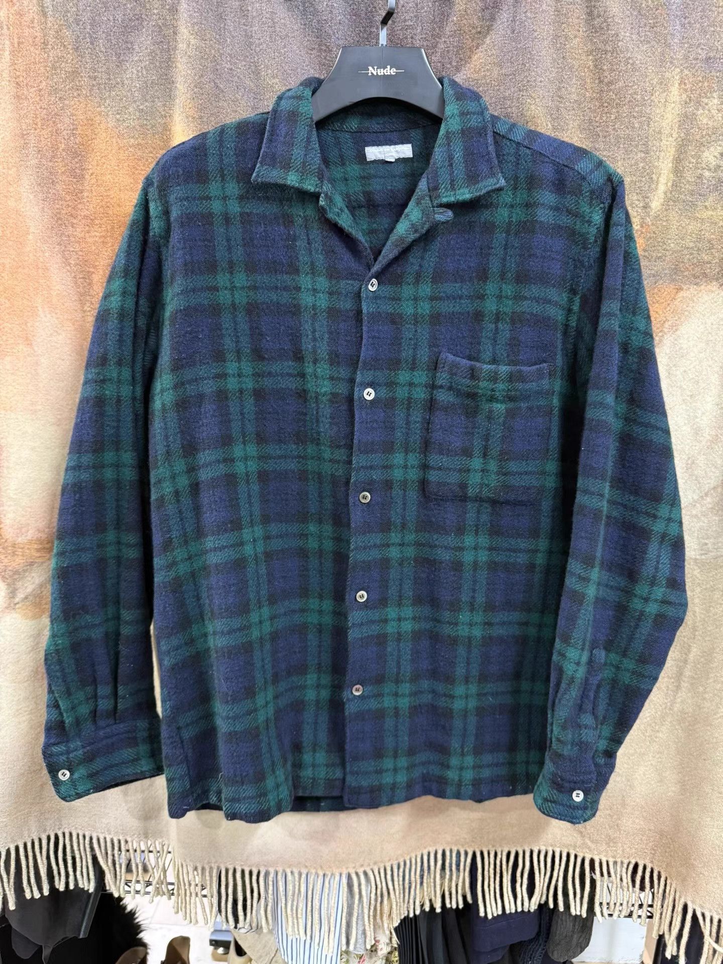 Comme des Garcons Homme Comme des Garçons Homme 03AW Brushed Plaid Wool Jacket K20 Size US M / EU 48-50 / 2 - 1 Thumbnail