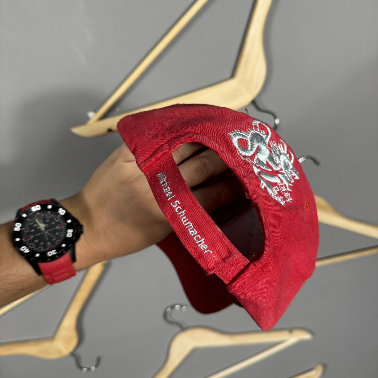 Ferrari × Formula 1 × Vintage Vintage Michael Schumacher Champion Ferrari Racing Cap Size ONE SIZE - 3 Thumbnail