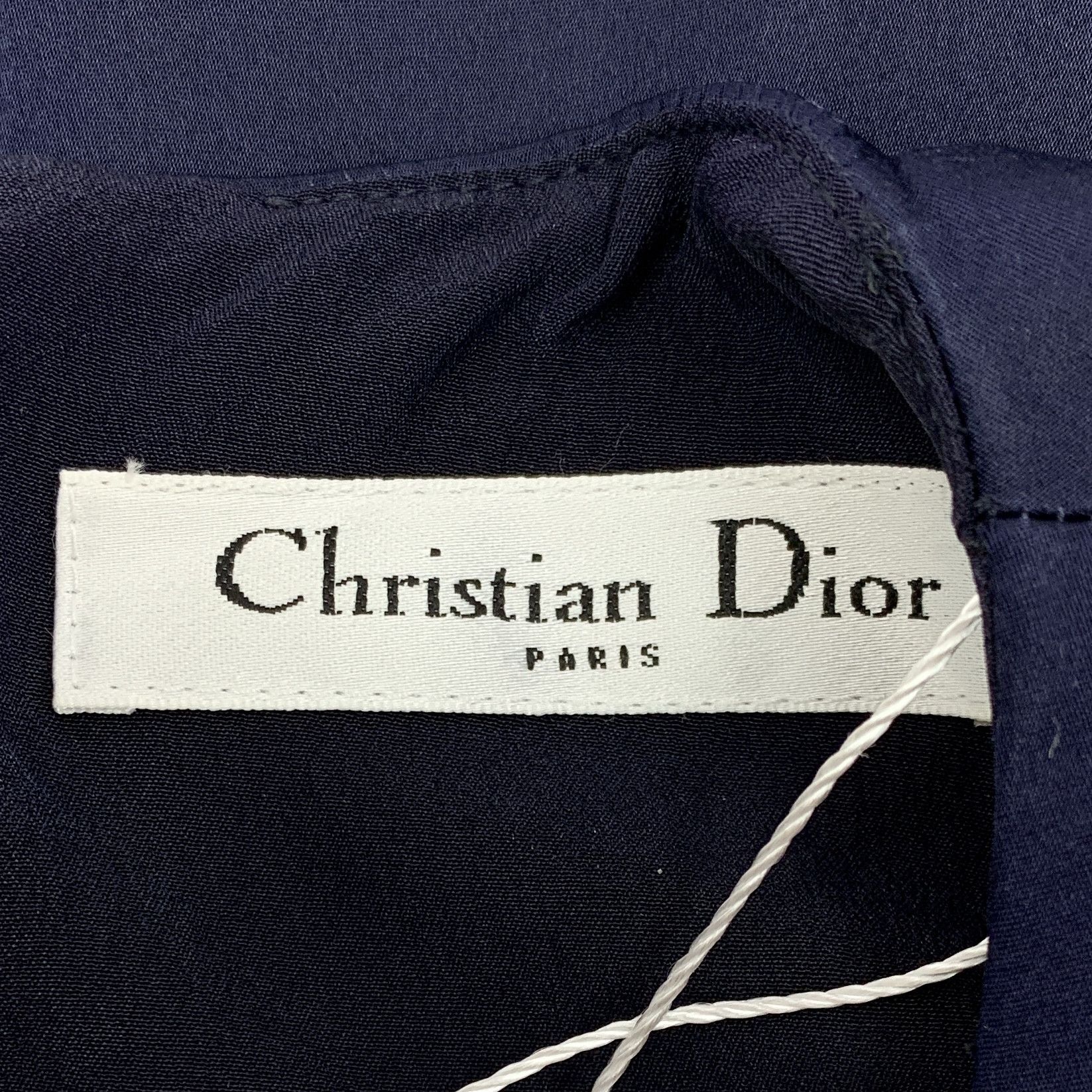 Dior Dior Navy Silk Printed Short Dress 40 Size M / US 6-8 / IT 42-44 - 2 Thumbnail
