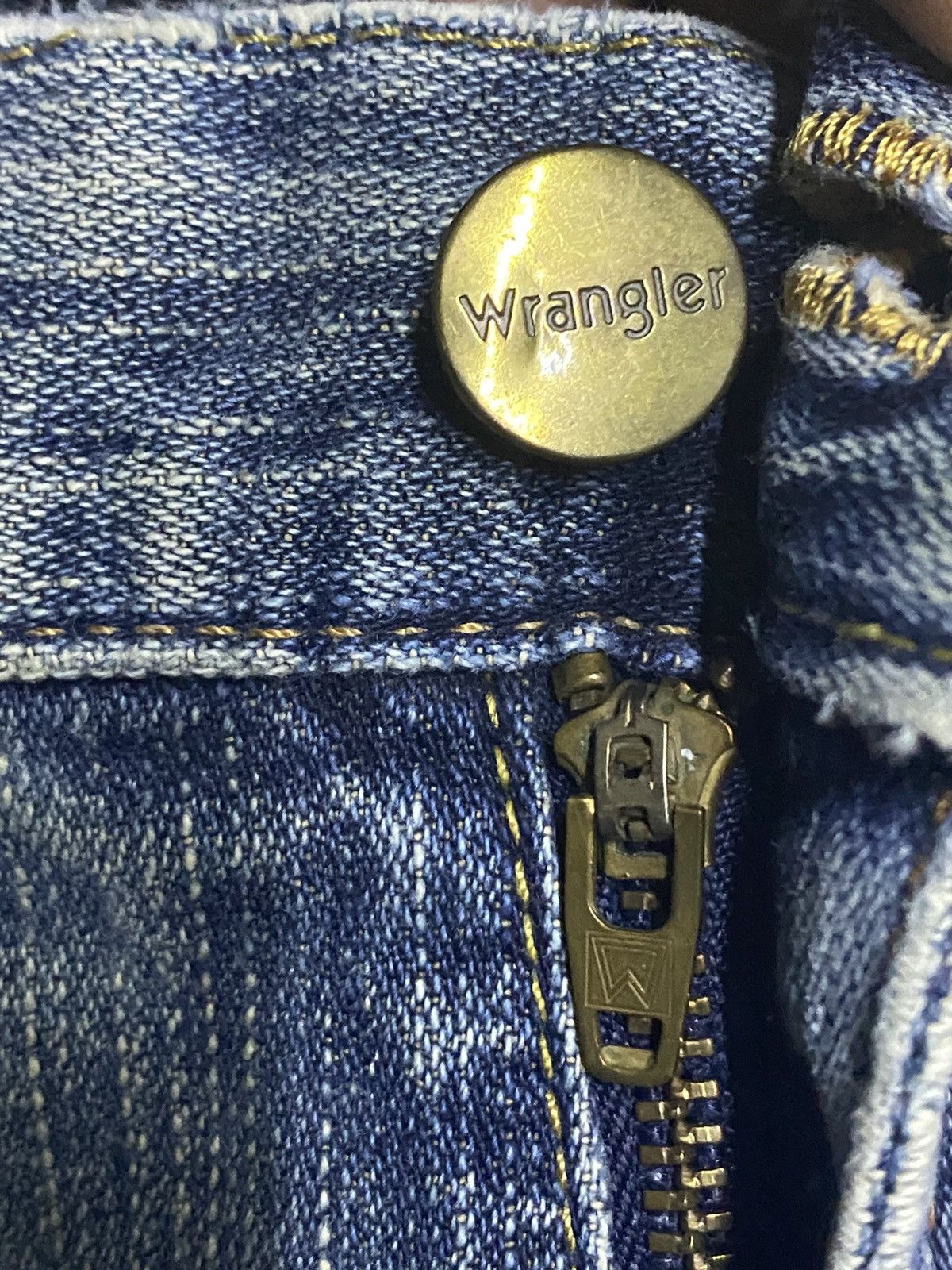 Wrangler Vintage Wrangler Faded Mud Wash Distressed Straight Jeans Size US 32 / EU 48 - 9 Thumbnail