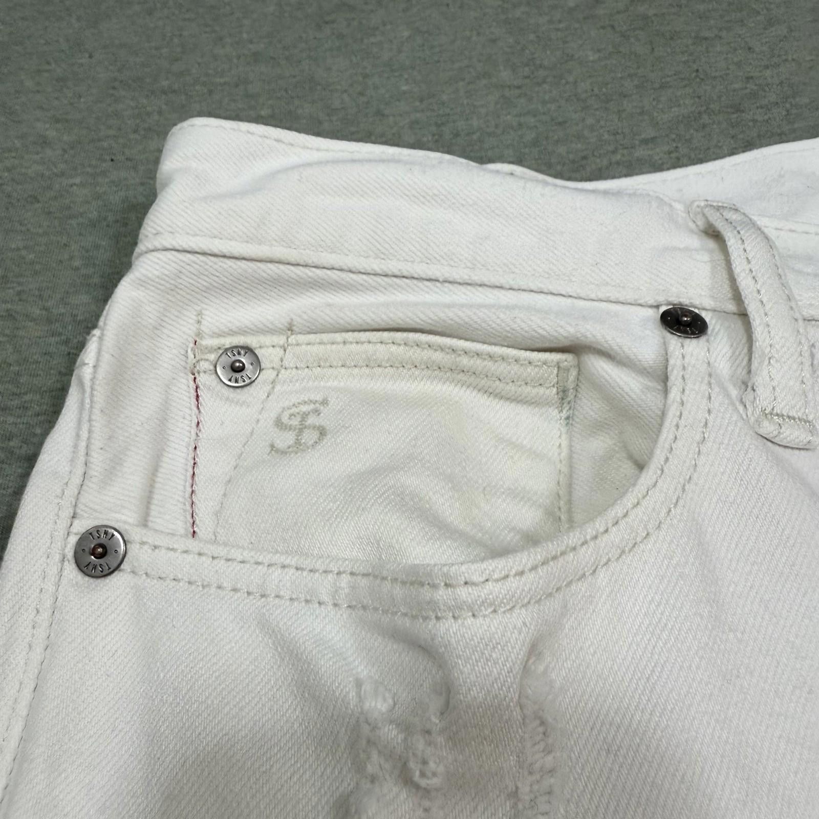 Todd Snyder Todd Snyder White Japanese Selvedge Jeans 32×30 Button Fly Size US 32 / EU 48 - 4 Thumbnail