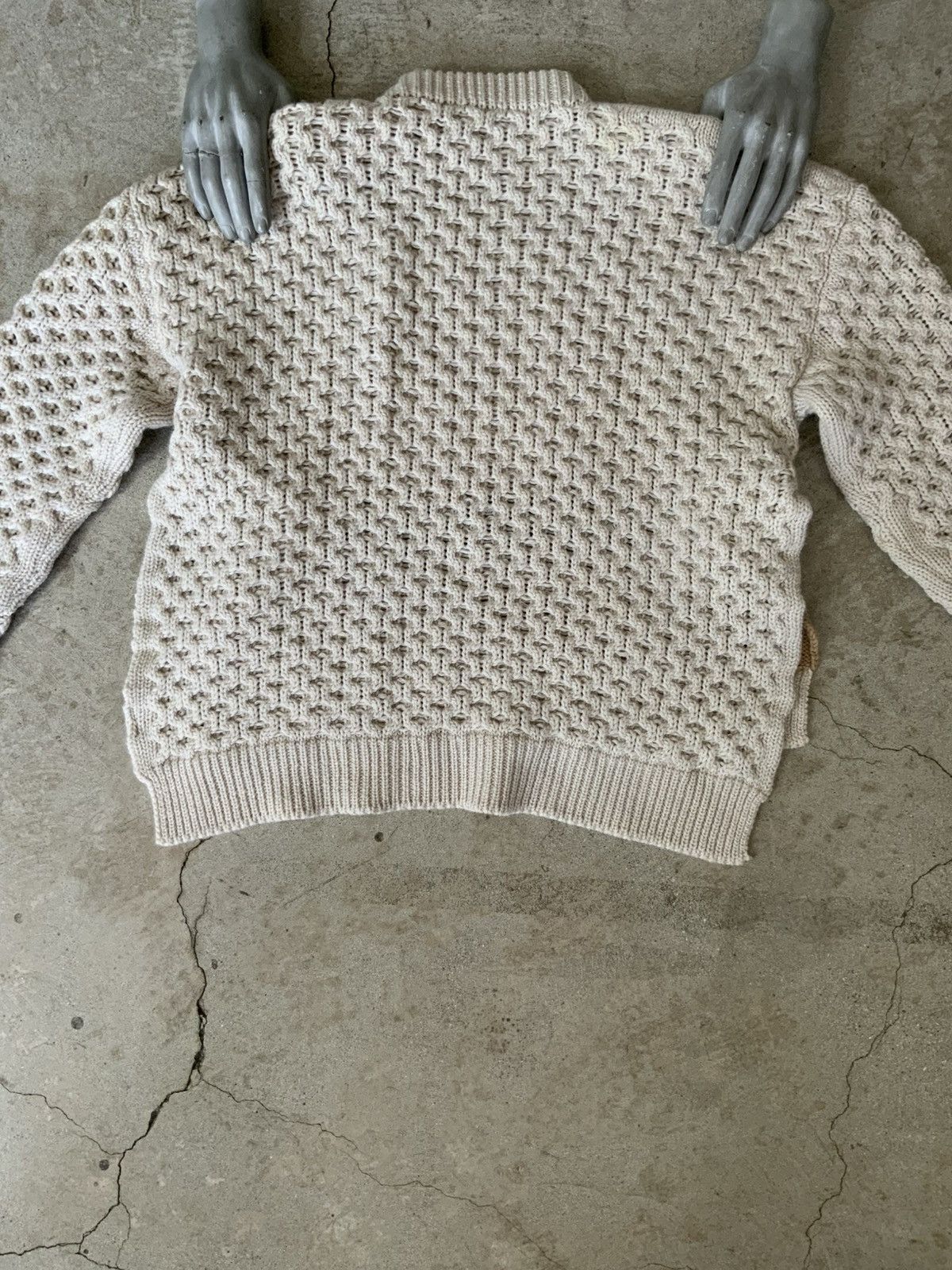 Raf Simons ARCHIVE RAF SIMONS OVERSIZED CABLE KNIT WOOL KNIT SWEATER Size US L / EU 52-54 / 3 - 3 Thumbnail