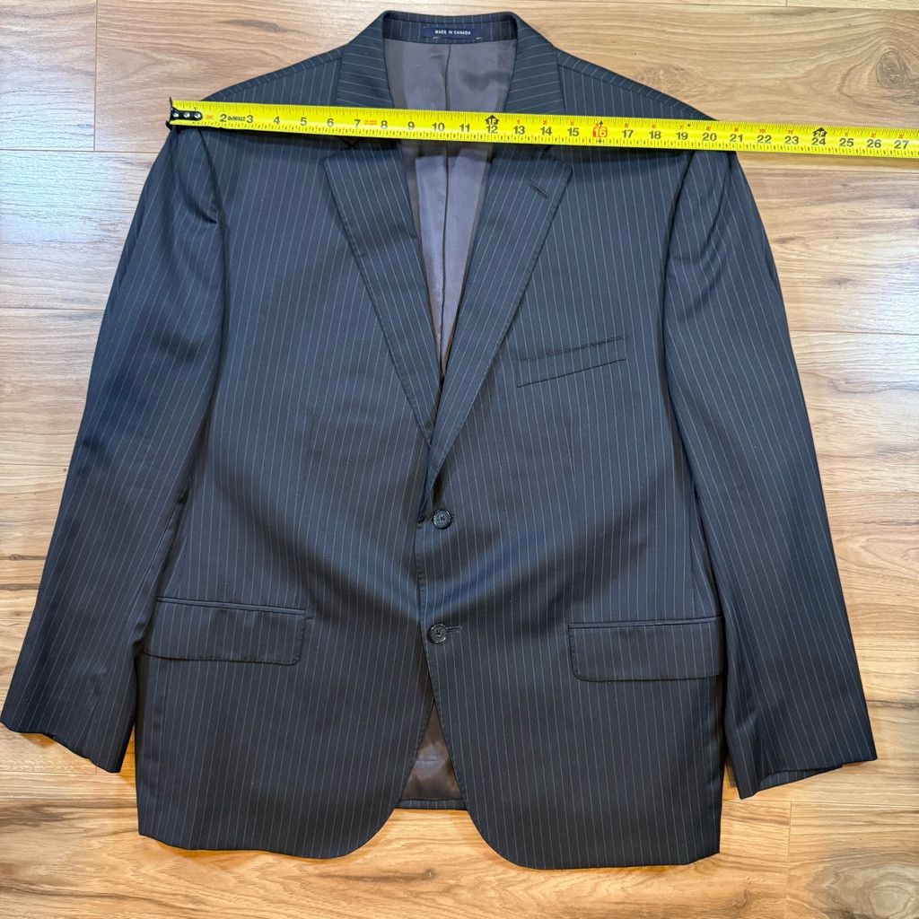 Jordan Brand Cremieux Men’s 46S Loro Piana Wool Pinstripe Suit Size 46S - 4 Thumbnail