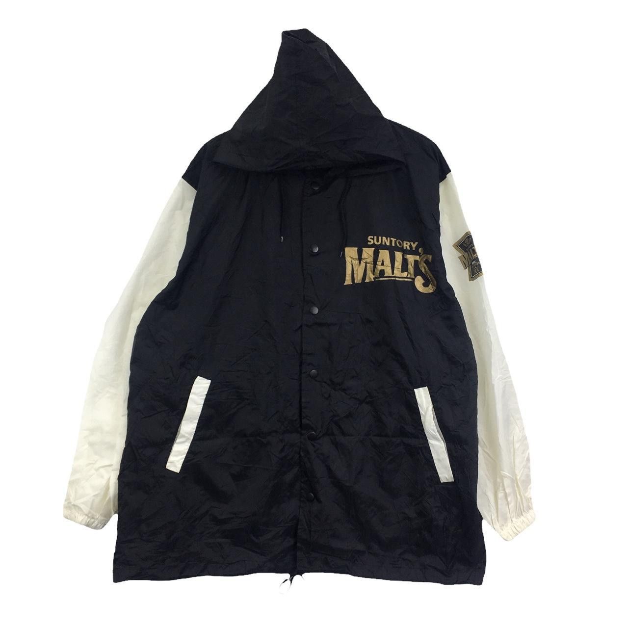 Vintage Vtg 90’ MALTS SUNTORY BEER Baseball Varsity Jacket Hoodie Size US XL / EU 56 / 4 - 1 Thumbnail