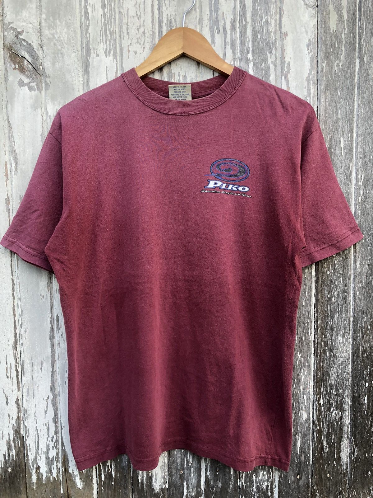Quiksilver 🔥Vintage🔥Sunfaded Piko Surfwear Big Logo Tee Size US M / EU 48-50 / 2 - 7 Thumbnail