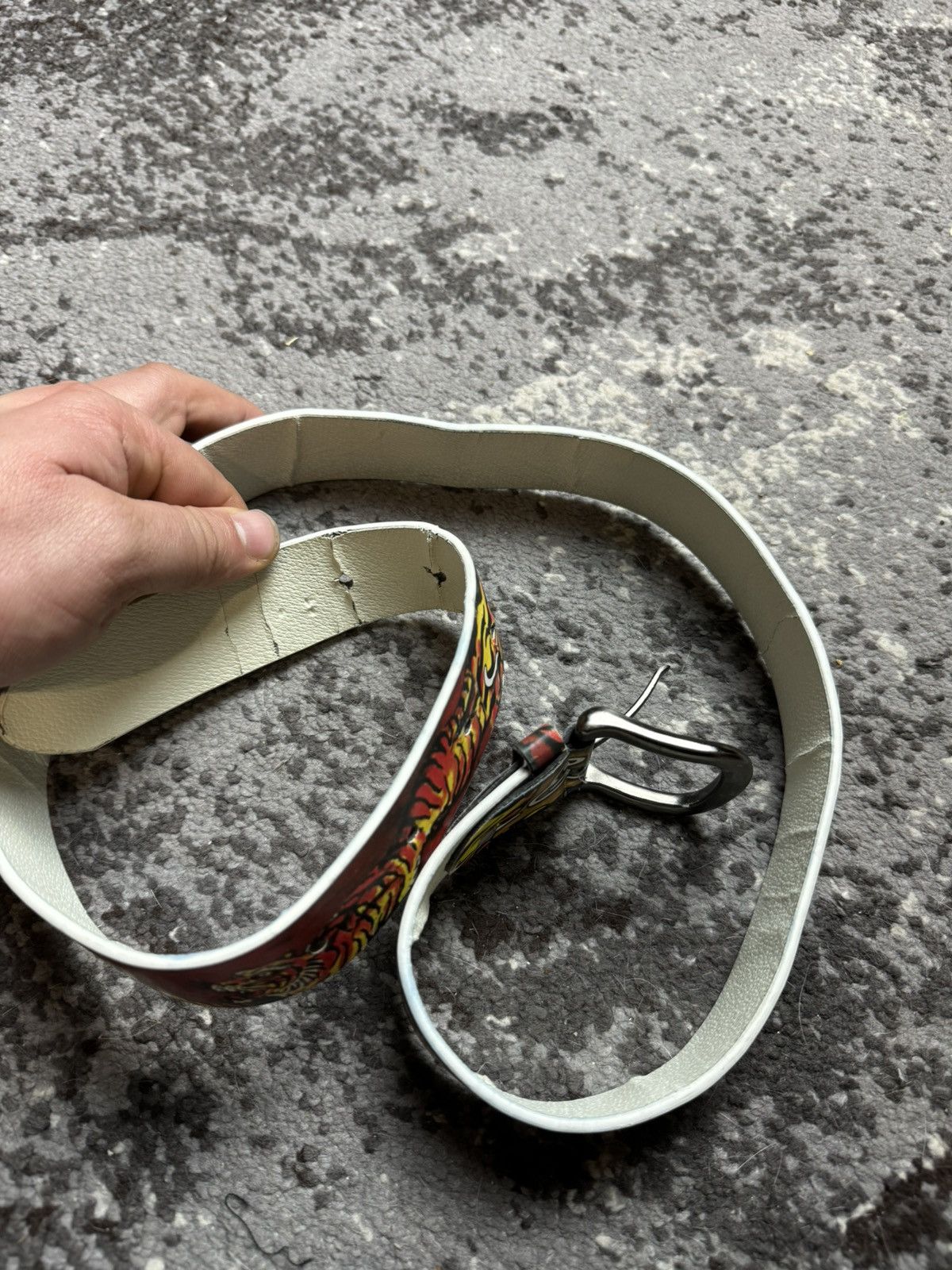 Ed Hardy × Japanese Brand × Vintage Vintage Y2K Ed Hardy Japanese Tiger Print Belts Size ONE SIZE - 4 Thumbnail