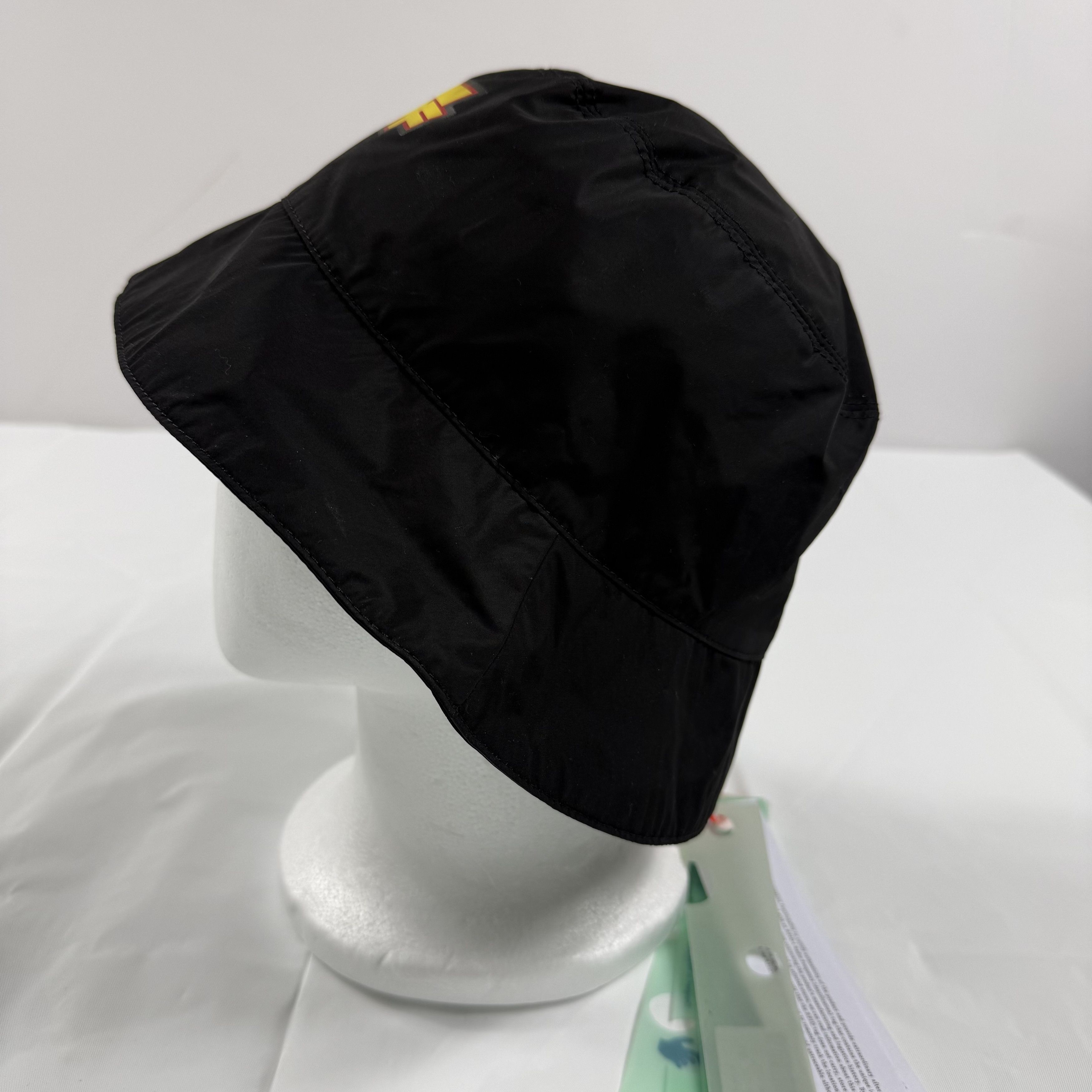 Off-White Off-White Black Bucket Hat Yellow Logo Patch O/S NEW Size ONE SIZE - 3 Thumbnail