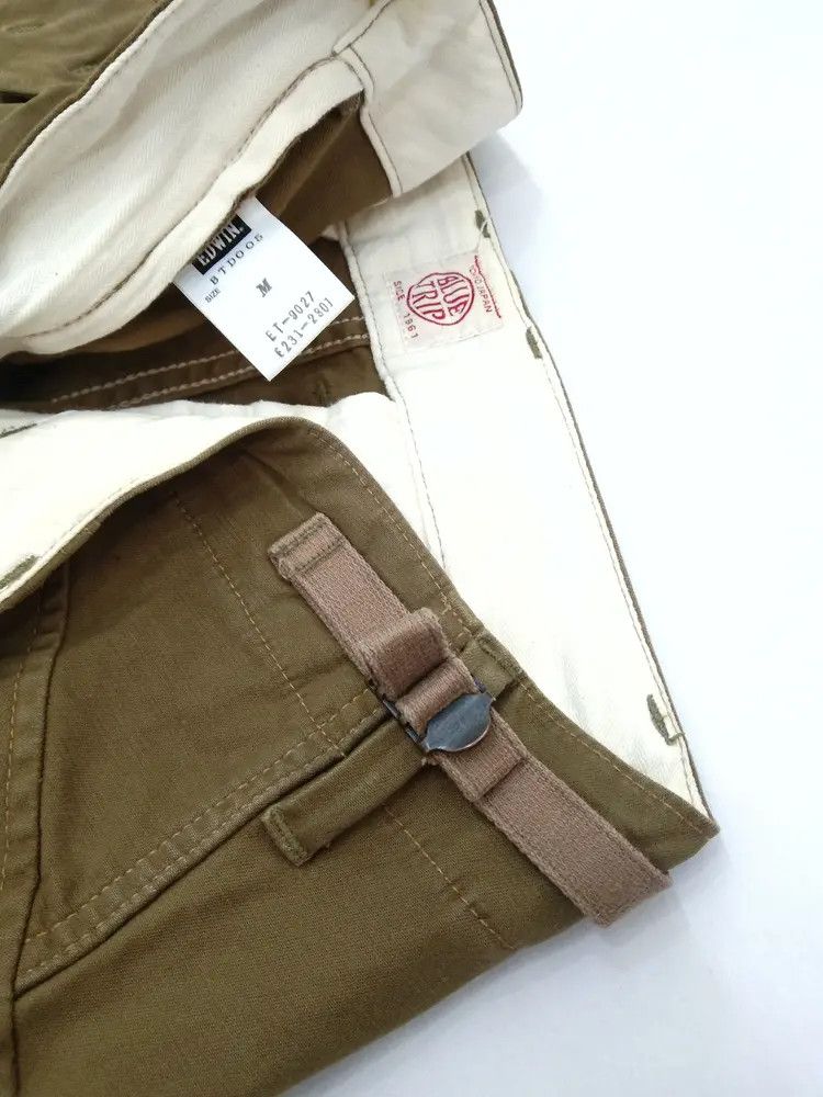 Japanese Brand Vintage Edwin Cargo Pants 34x31 Size US 34 / EU 50 - 10 Thumbnail