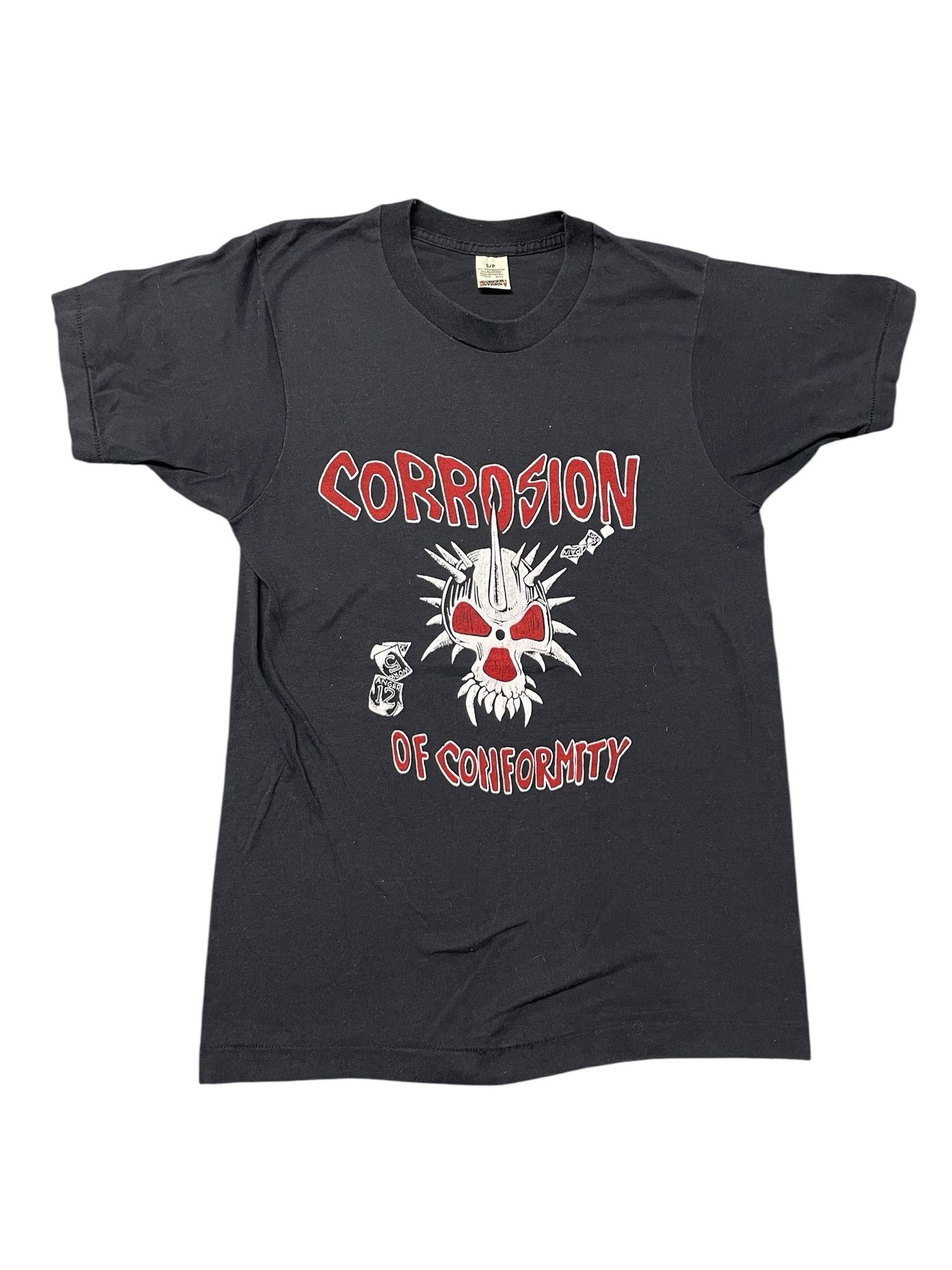 Other Vintage 80s Corrosion of Conformity Metal Band T-Shirt Size US XS / EU 42 / 0 - 1 Thumbnail