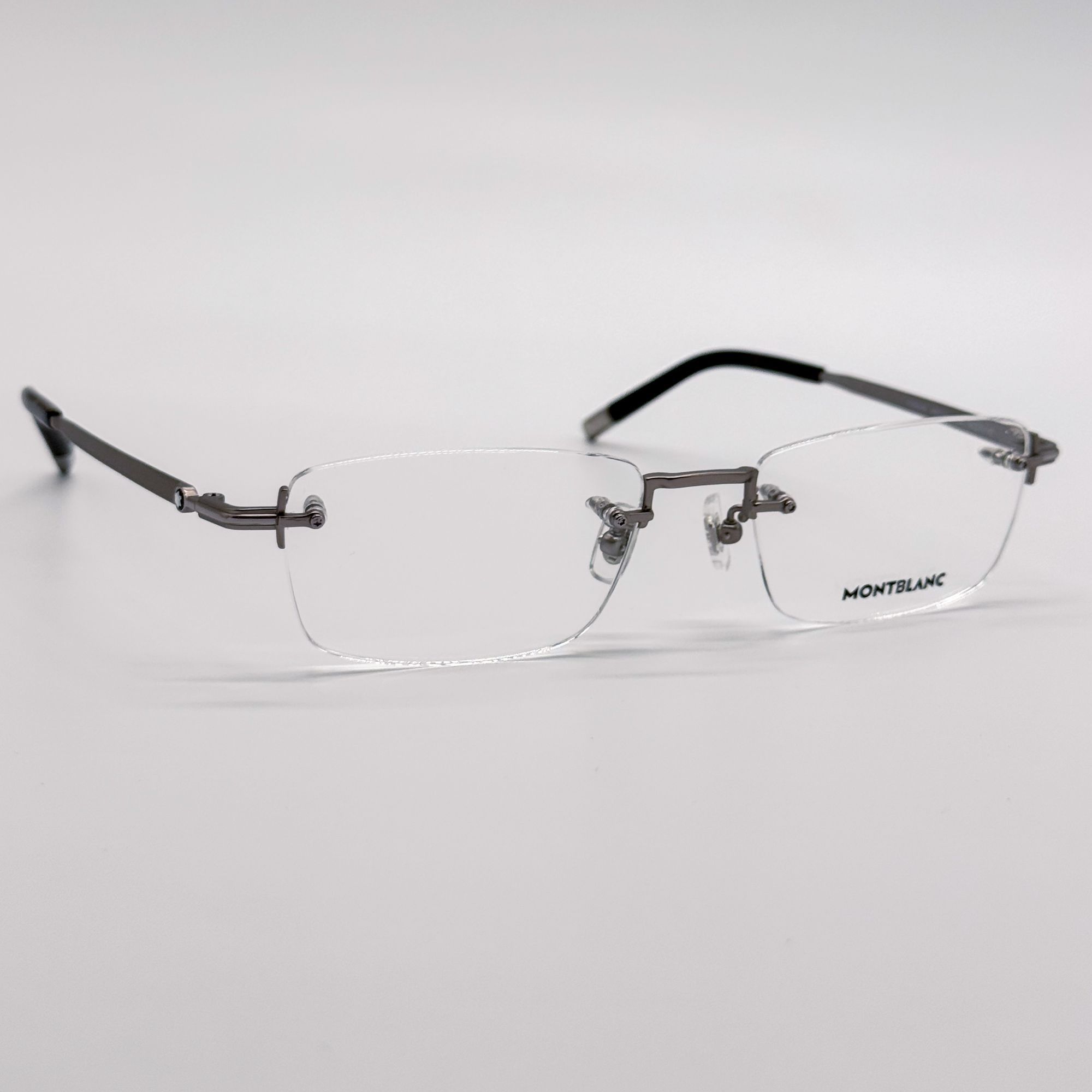 Montblanc NEW MONTBLANC EYEGLASSES MB0132O 002 RUTHENIUM MEN EYEWEAR Size ONE SIZE - 4 Thumbnail
