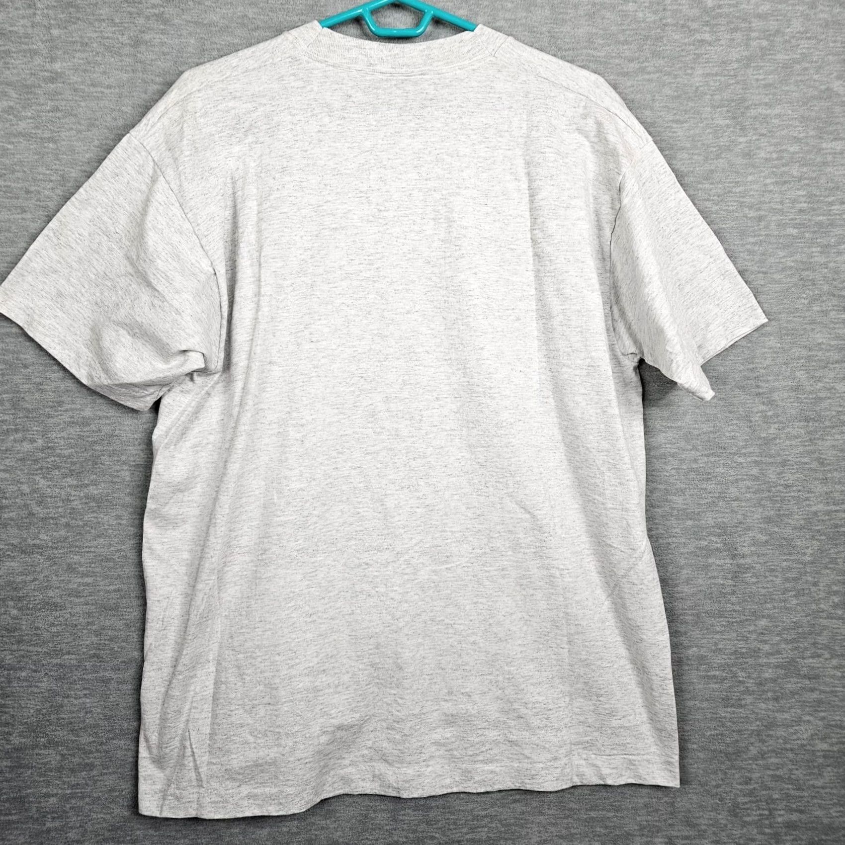 Fruit Of The Loom VINTAGE Bill Clinton Presidential Inauguration Graphic Short Sleeve Tee XL Gray Mens T-Shirt 1990s Size US 36 / EU 52 - 2 Thumbnail
