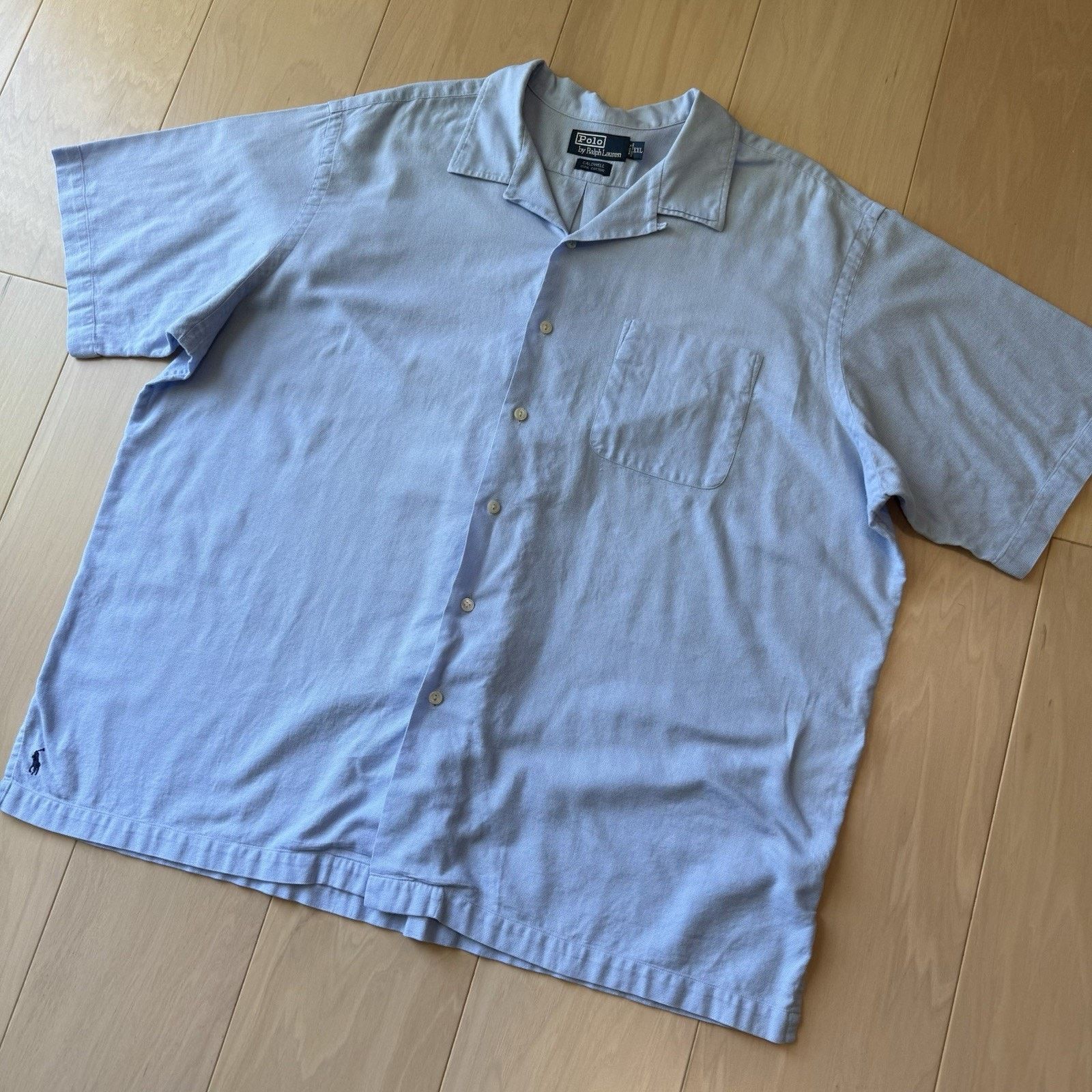 Polo Ralph Lauren × Vintage Vintage Polo Ralph Lauren Shirt 2XL Blue Cotton Loop Collar Size US XXL / EU 58 / 5 - 8 Thumbnail