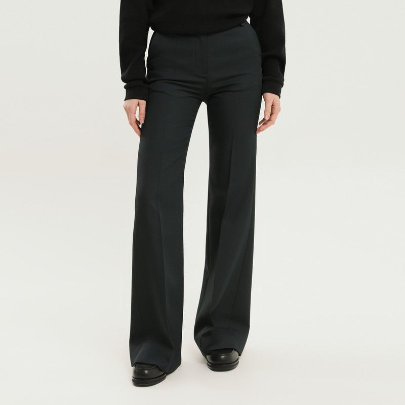 1989 Studio High-Waisted Dark Green Bell-Bottom Pants