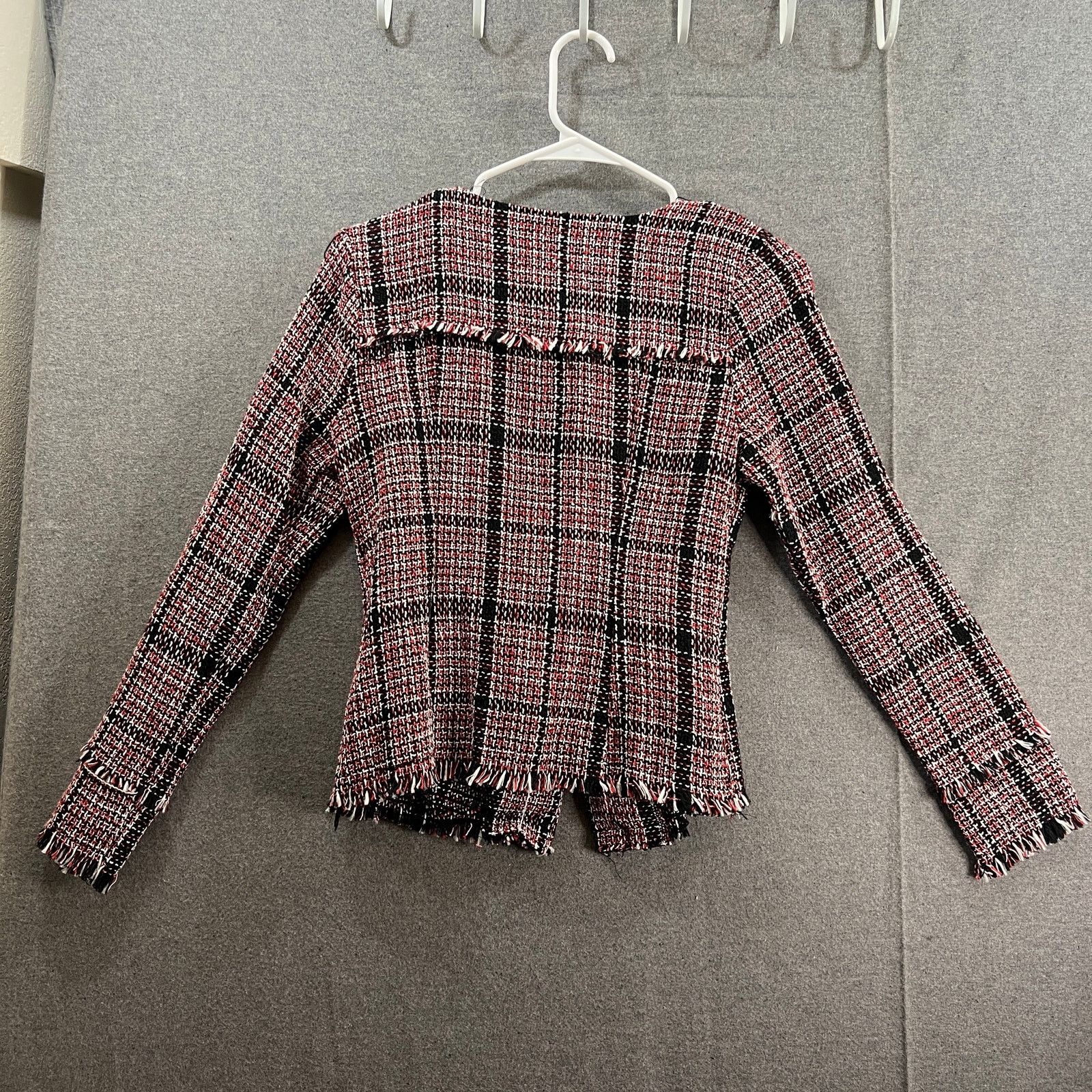 Shein SHEIN Top Suits Womens Size Small Red Tweed Formal Size S / US 4 / IT 40 - 2 Thumbnail