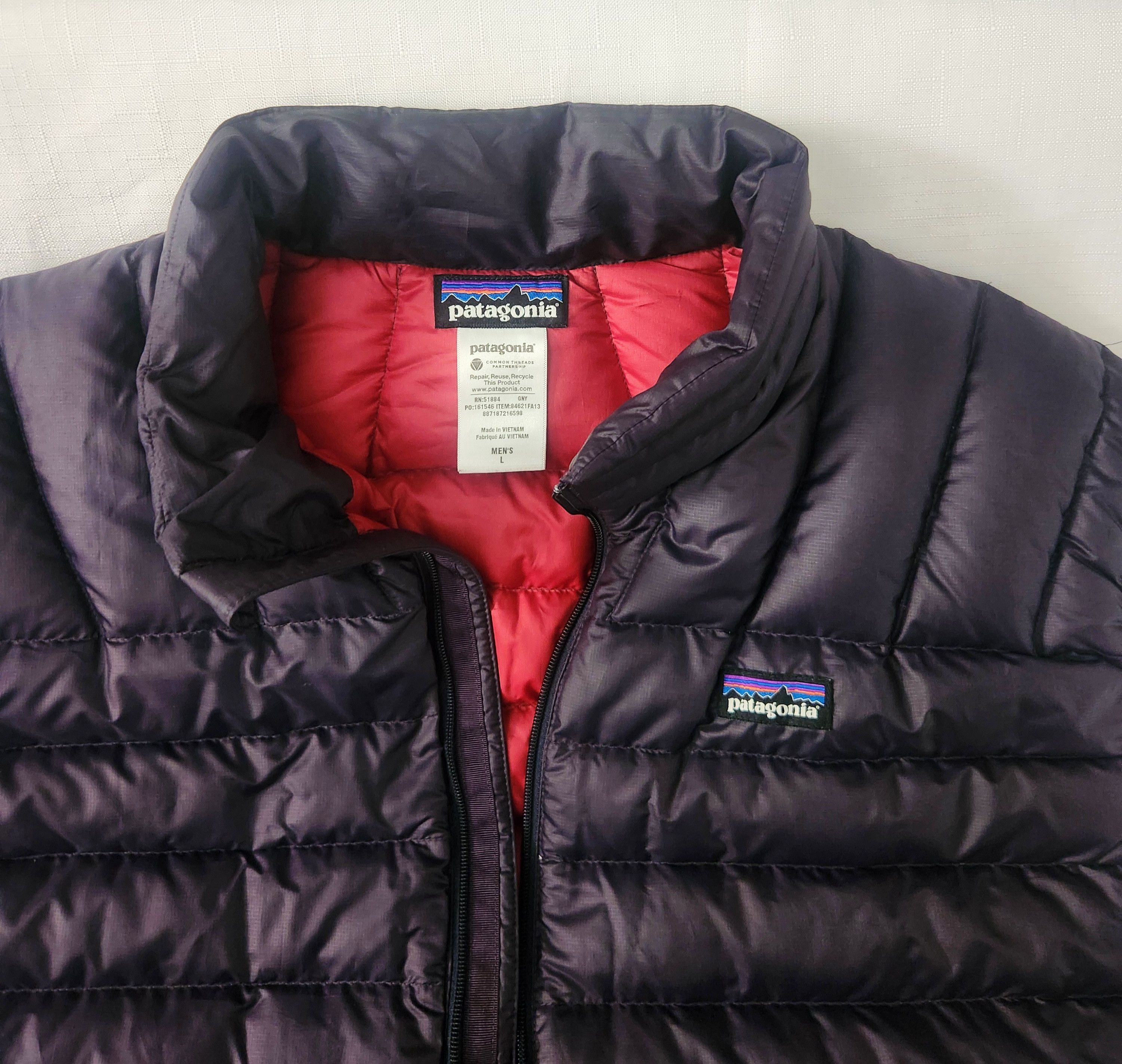 Patagonia Patagonia Purple Full Zipped Pockets Goose Down Puffer Vest Size US L / EU 52-54 / 3 - 6 Thumbnail