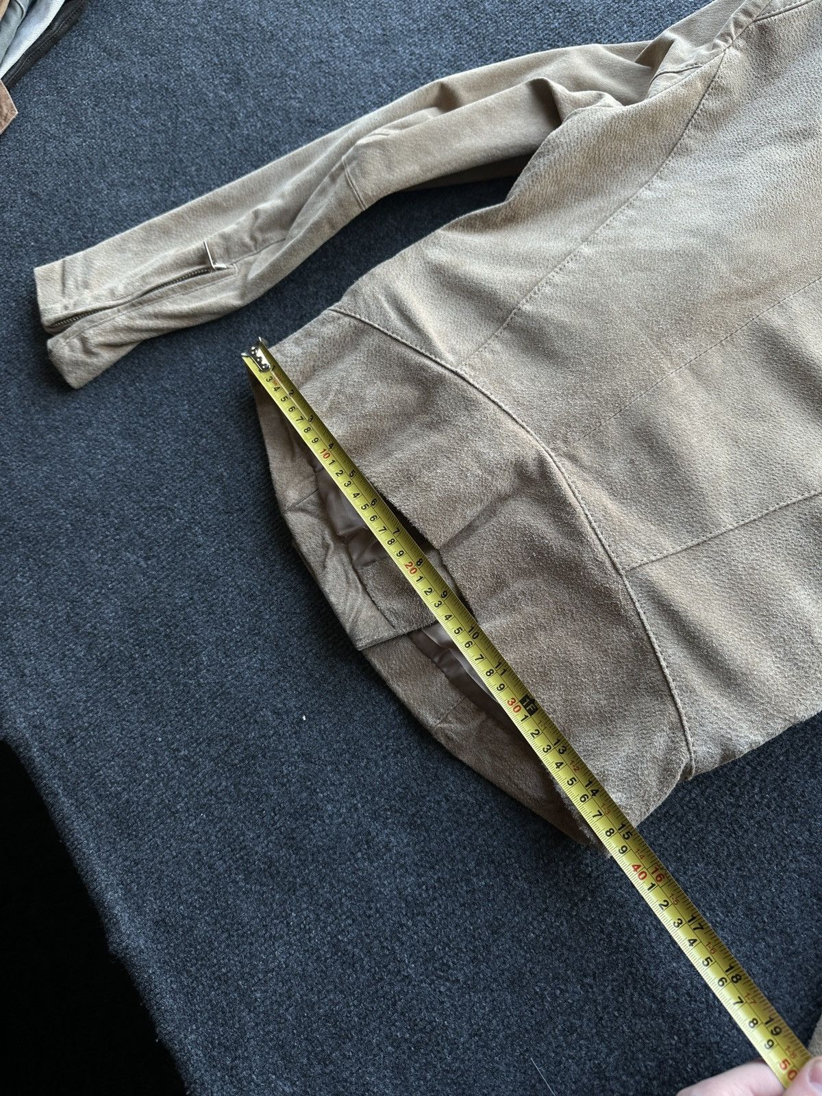 Other 🚨Y2K RICK OWENS TYPE DIRTY SLIM FIT ZIP LEATHER JACKET Size S / US 4 / IT 40 - 14 Thumbnail